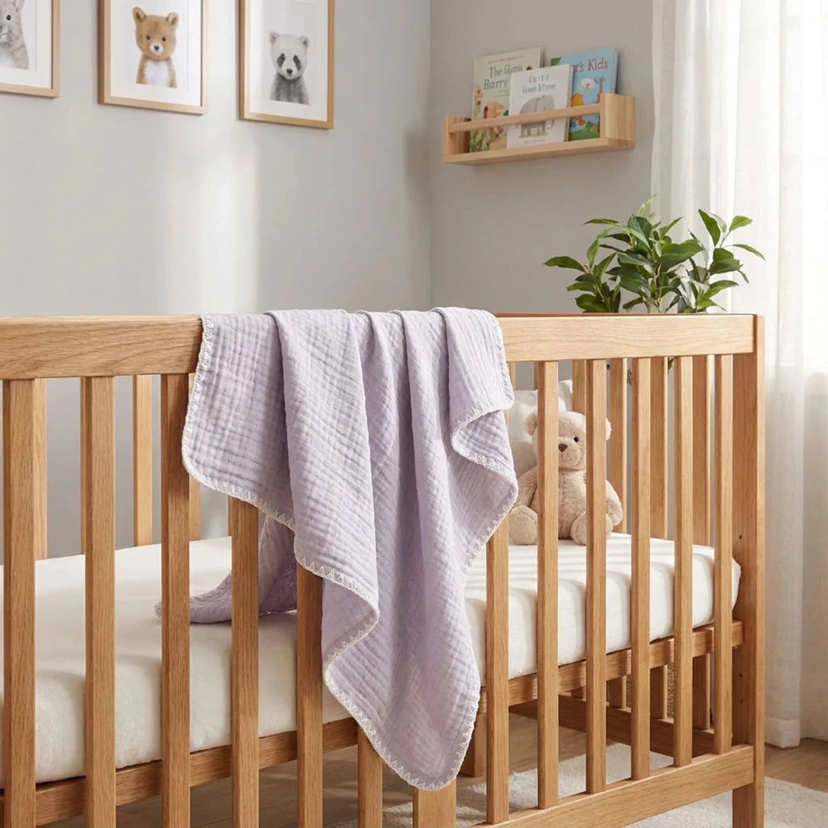 Tiffany Muslin Baby Blanket (One Size) Lilac - ebebek