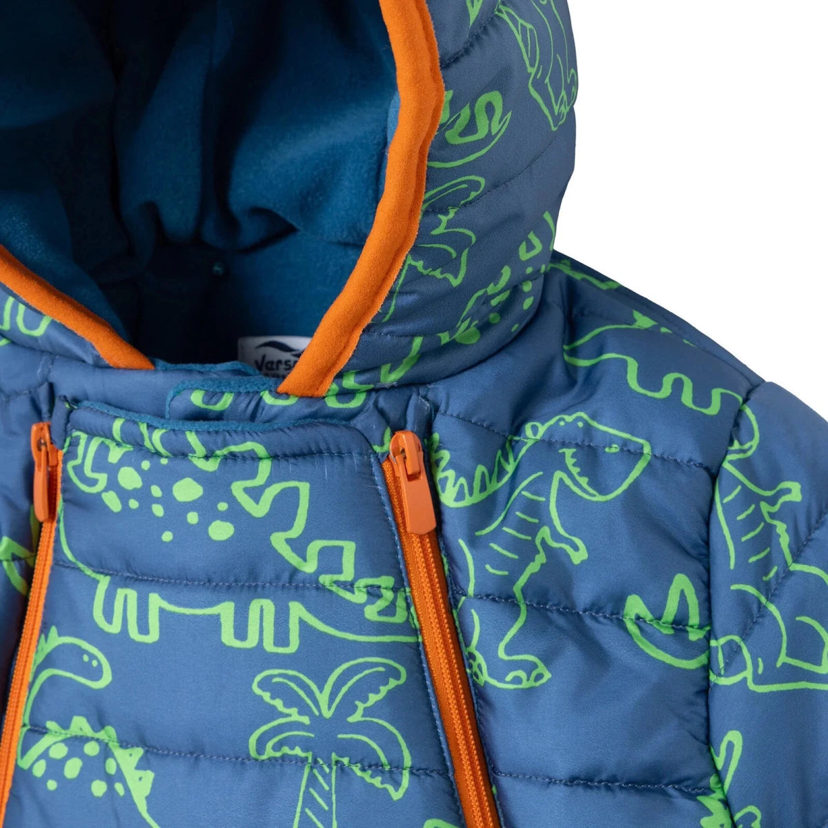 Verscon Dinosaur Print Baby Pramsuit (9-12 Months to 18 Months-2 Years) Petrol Printed - ebebek