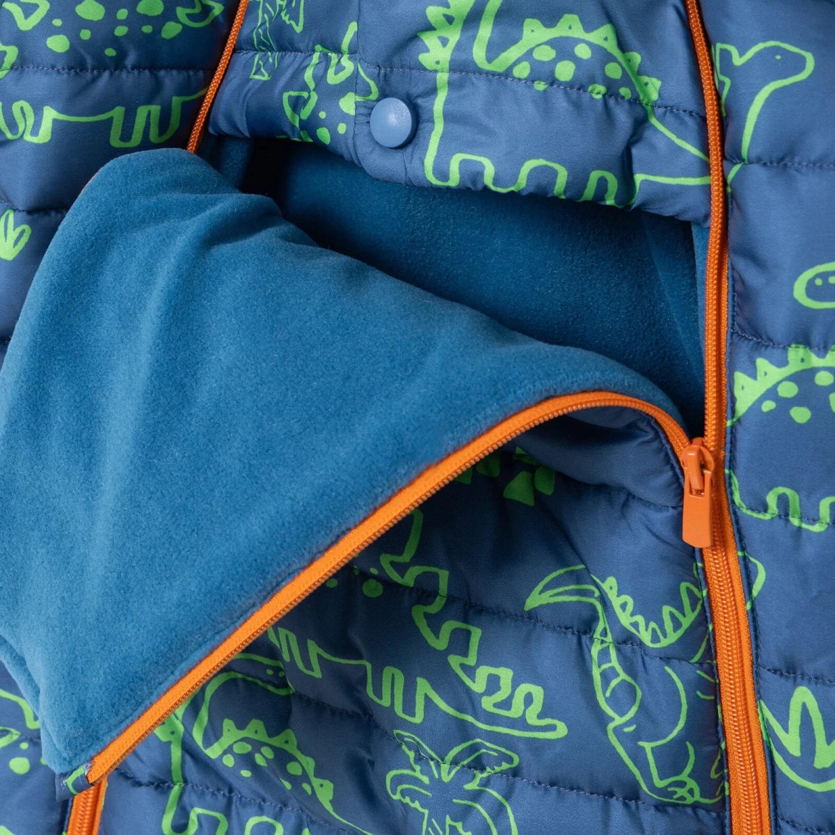Verscon Dinosaur Print Baby Pramsuit (9-12 Months to 18 Months-2 Years) Petrol Printed - ebebek