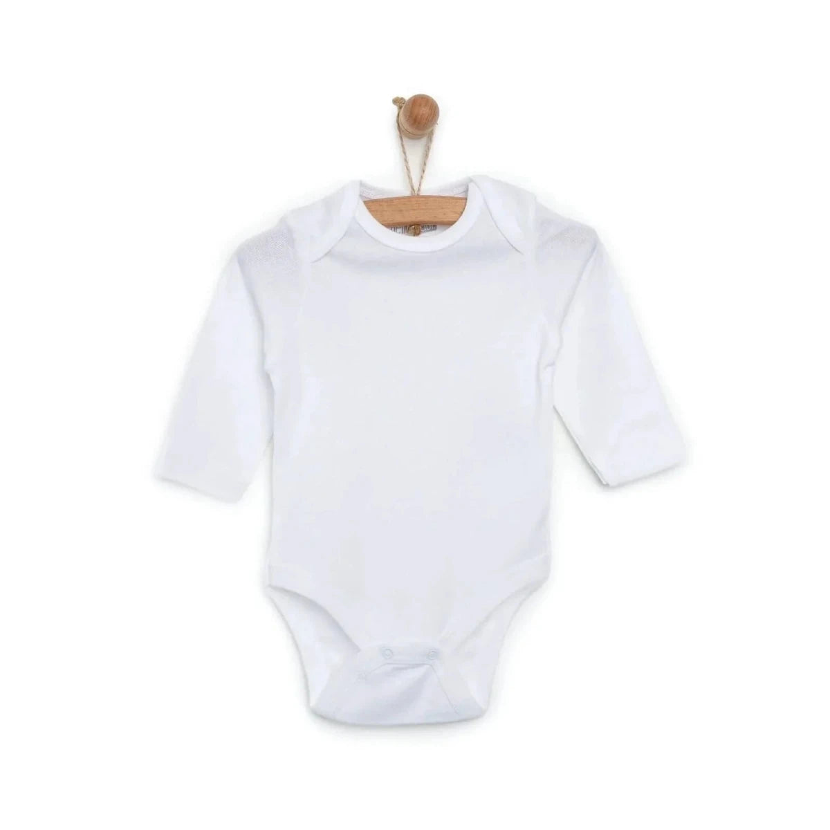 HelloBaby Unisex White Long Sleeve Bodysuits 12 Pack - White White - ebebek