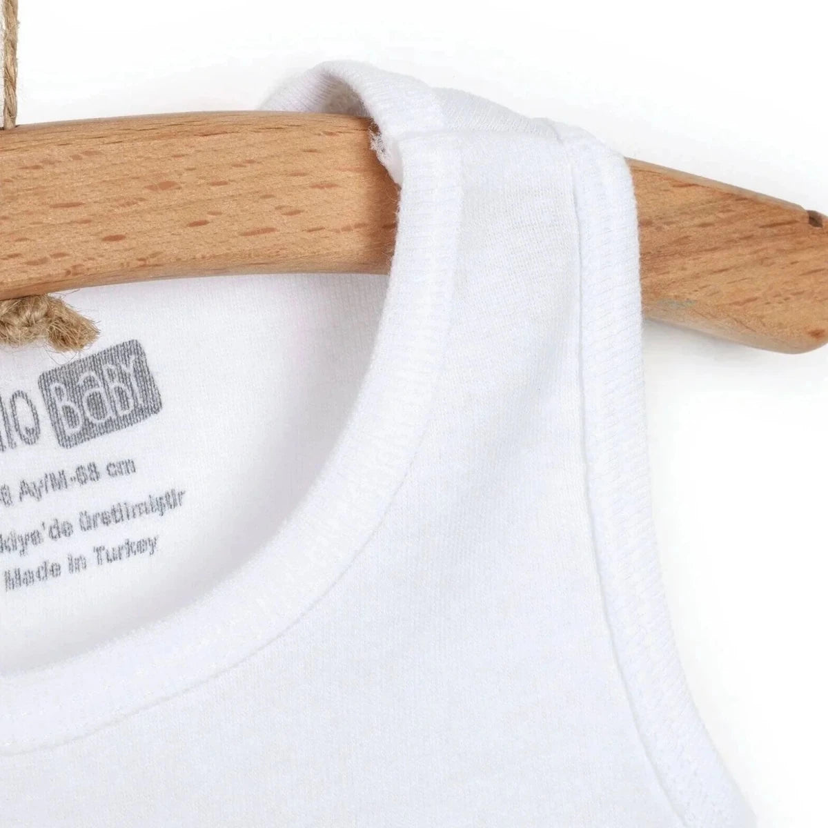 HelloBaby Unisex White Sleeveless Vest Bodysuits 12 Pack - White White - ebebek