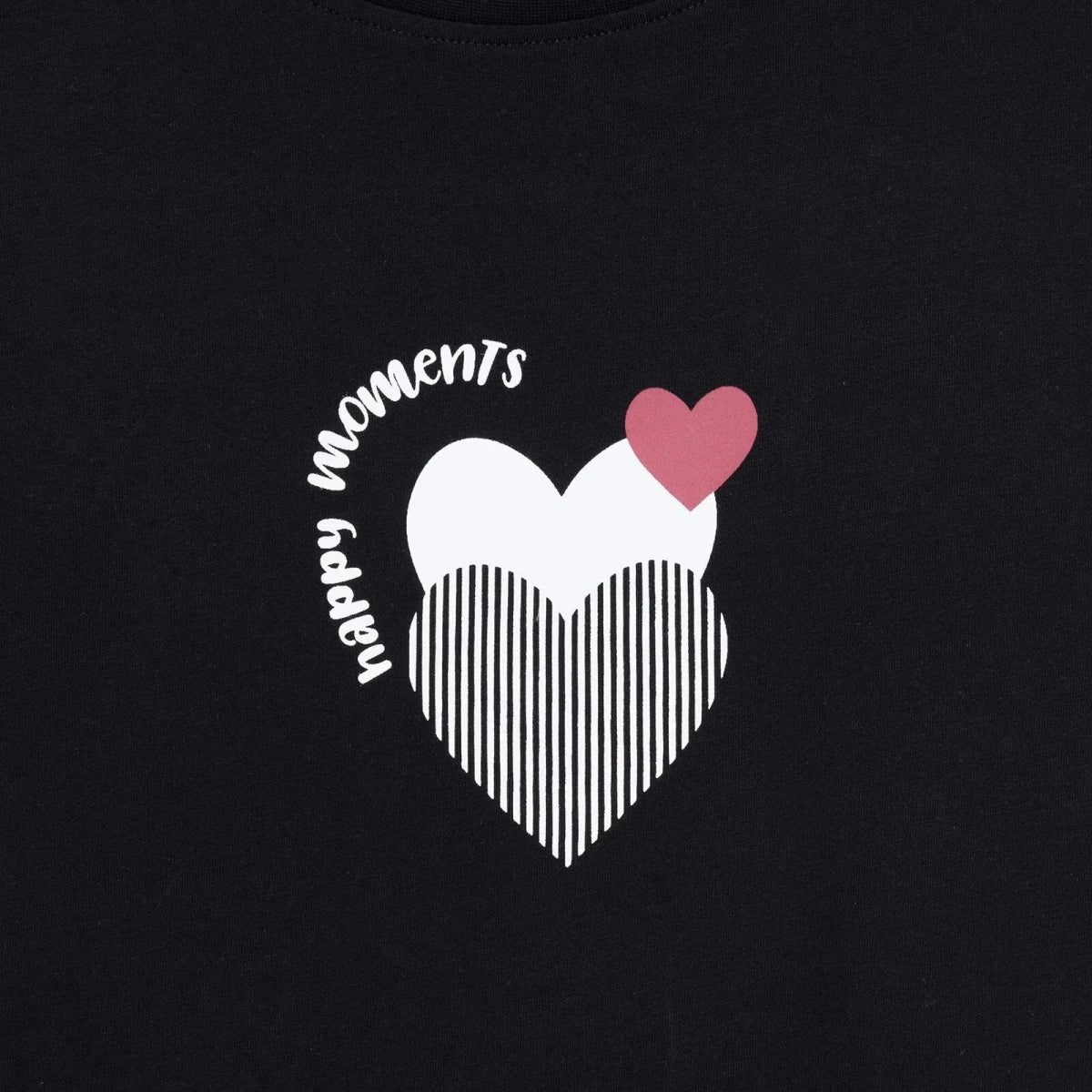 Baby Mom Heart Print Women's Maternity Short Sleeve T-Shirt (S to 2XL) Black - ebebek
