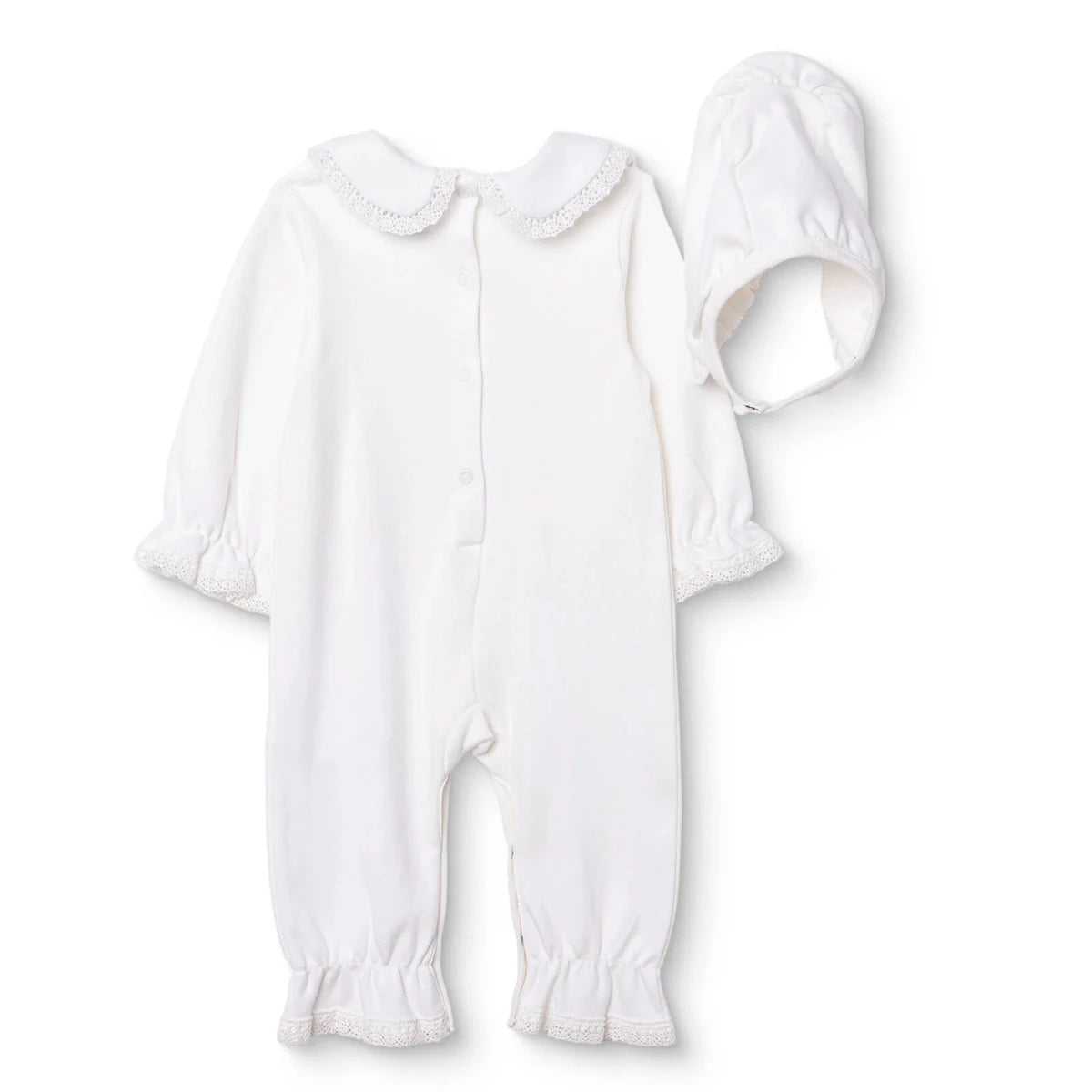 HelloBaby Peter Pan Collar Ceremony Baby Outfit (Newborn to 6-9 Months) Ecru - ebebek