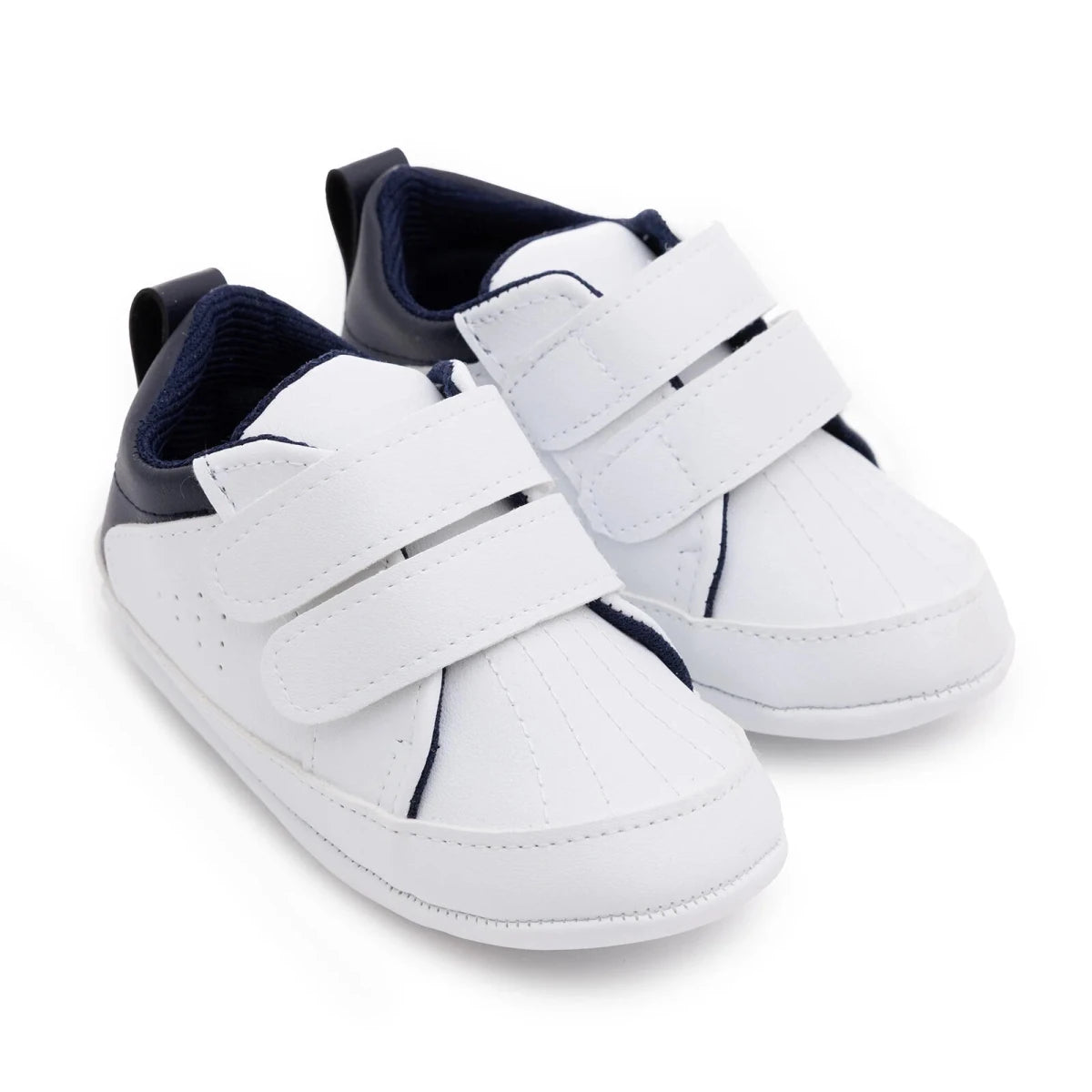 HelloBaby Faux Leather First Walker Baby Shoes White - ebebek