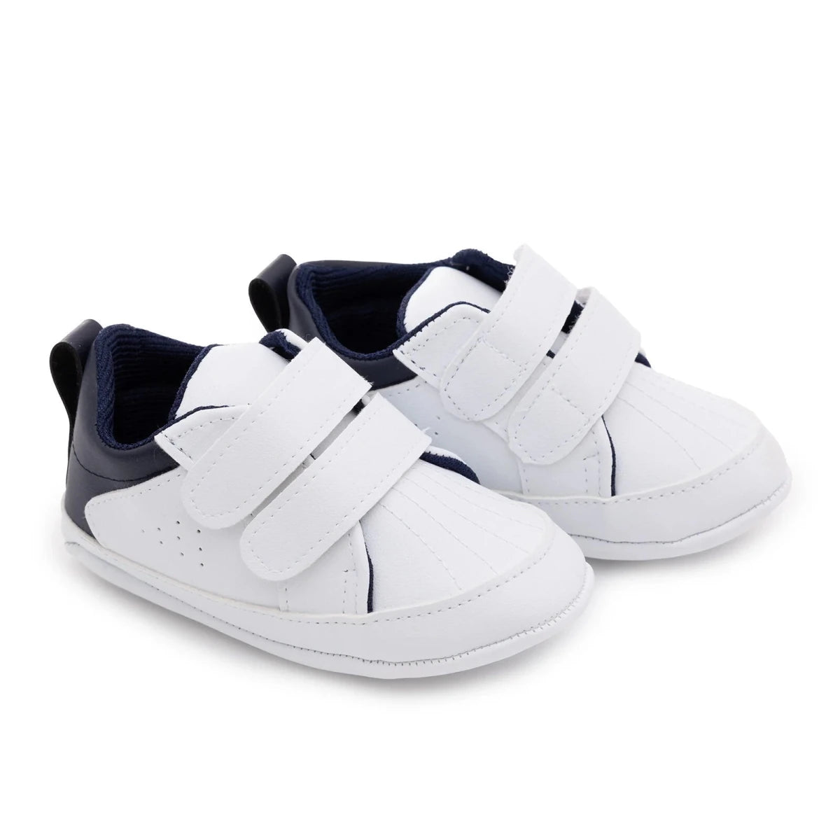 HelloBaby Faux Leather First Walker Baby Shoes White - ebebek