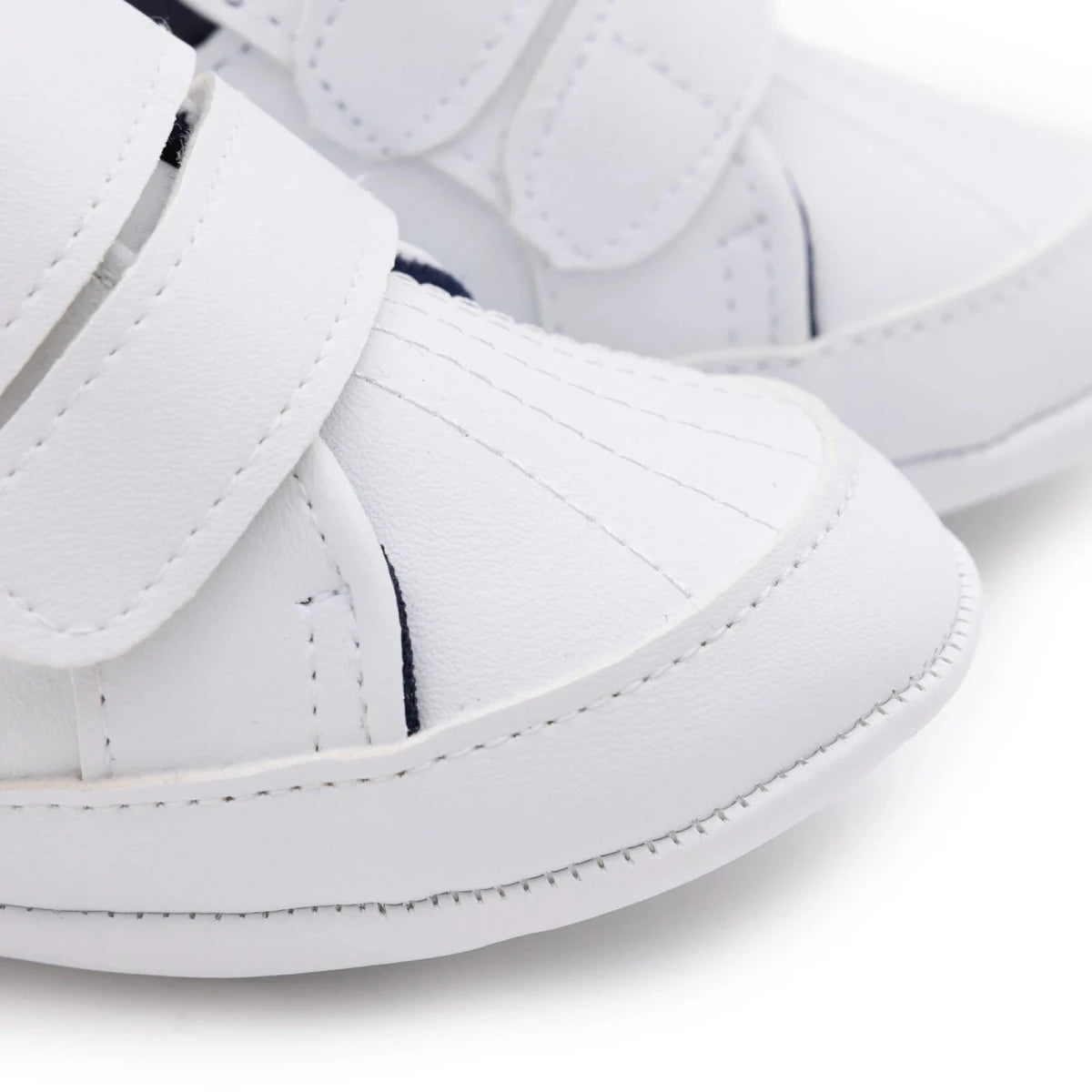 HelloBaby Faux Leather First Walker Baby Shoes White - ebebek