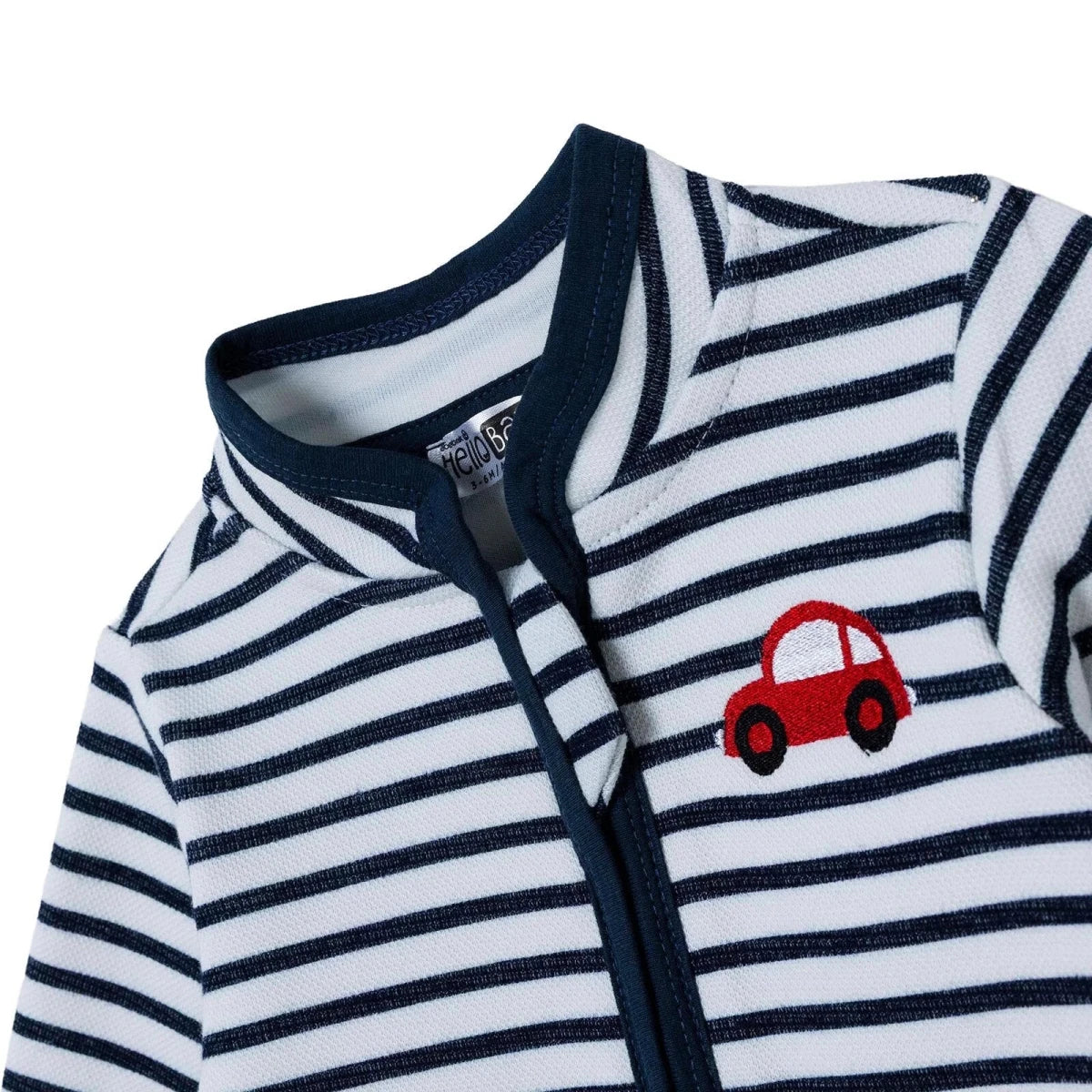 HelloBaby Printed Interlock Baby Cardigan (1-3 Months to 12 Months) White Printed - ebebek