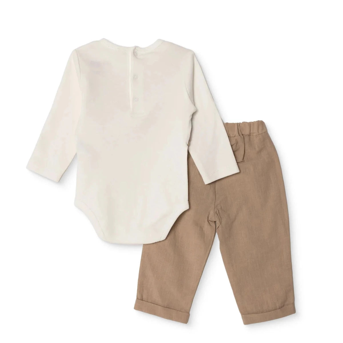 HelloBaby Collared Baby Ceremony Outfit (1-3 Months to 12 Months) Beige - ebebek