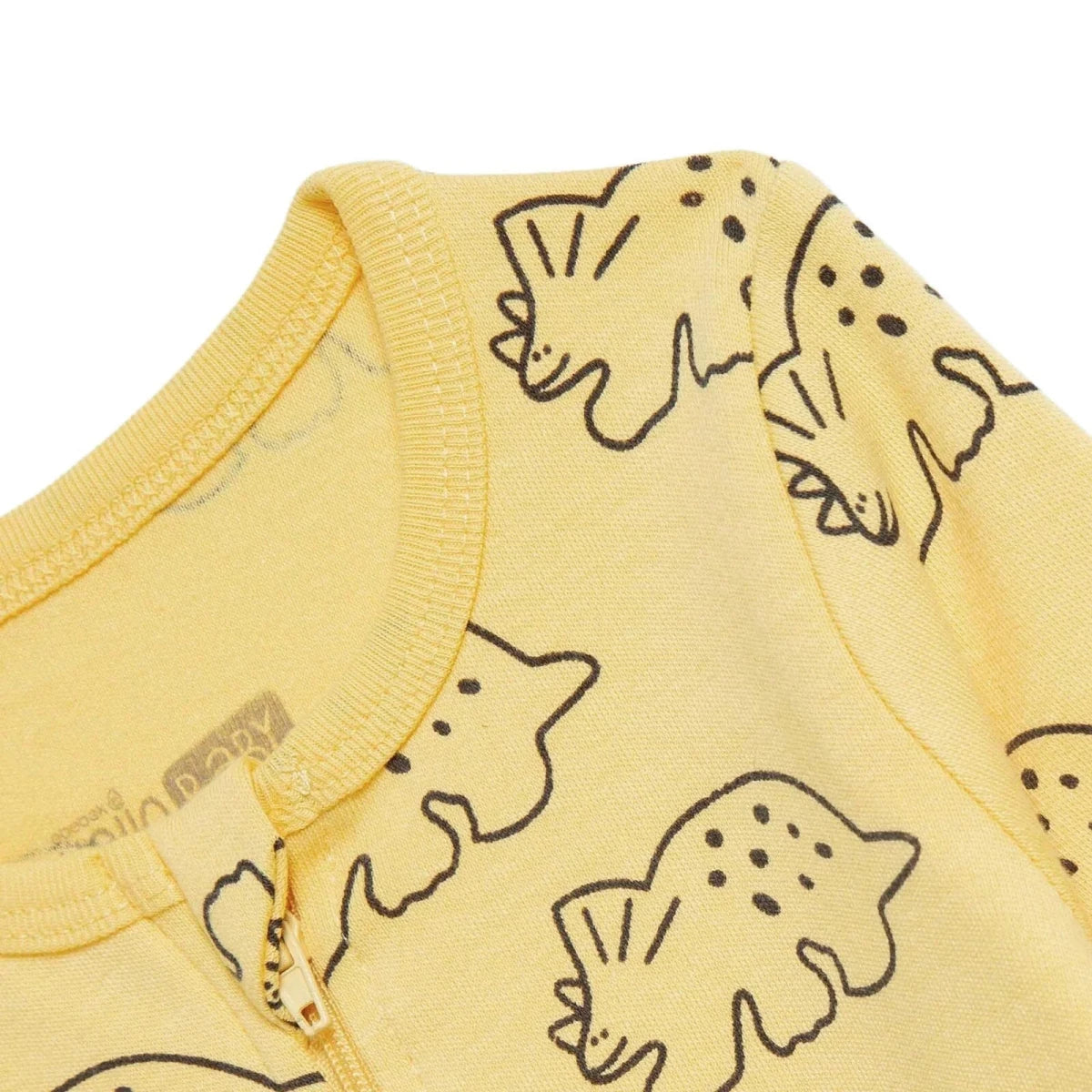 HelloBaby Long Sleeve Baby Sleepsuit with Feet (Newborn to 6-9 Months) Orange - ebebek