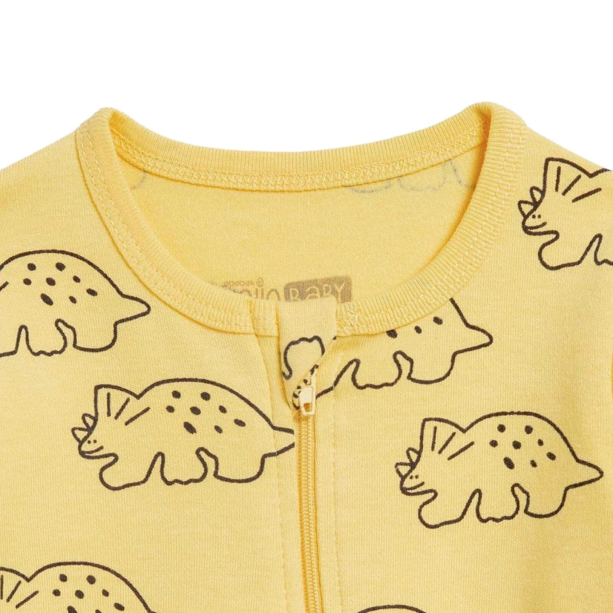 HelloBaby Long Sleeve Baby Sleepsuit with Feet (Newborn to 6-9 Months) Orange - ebebek