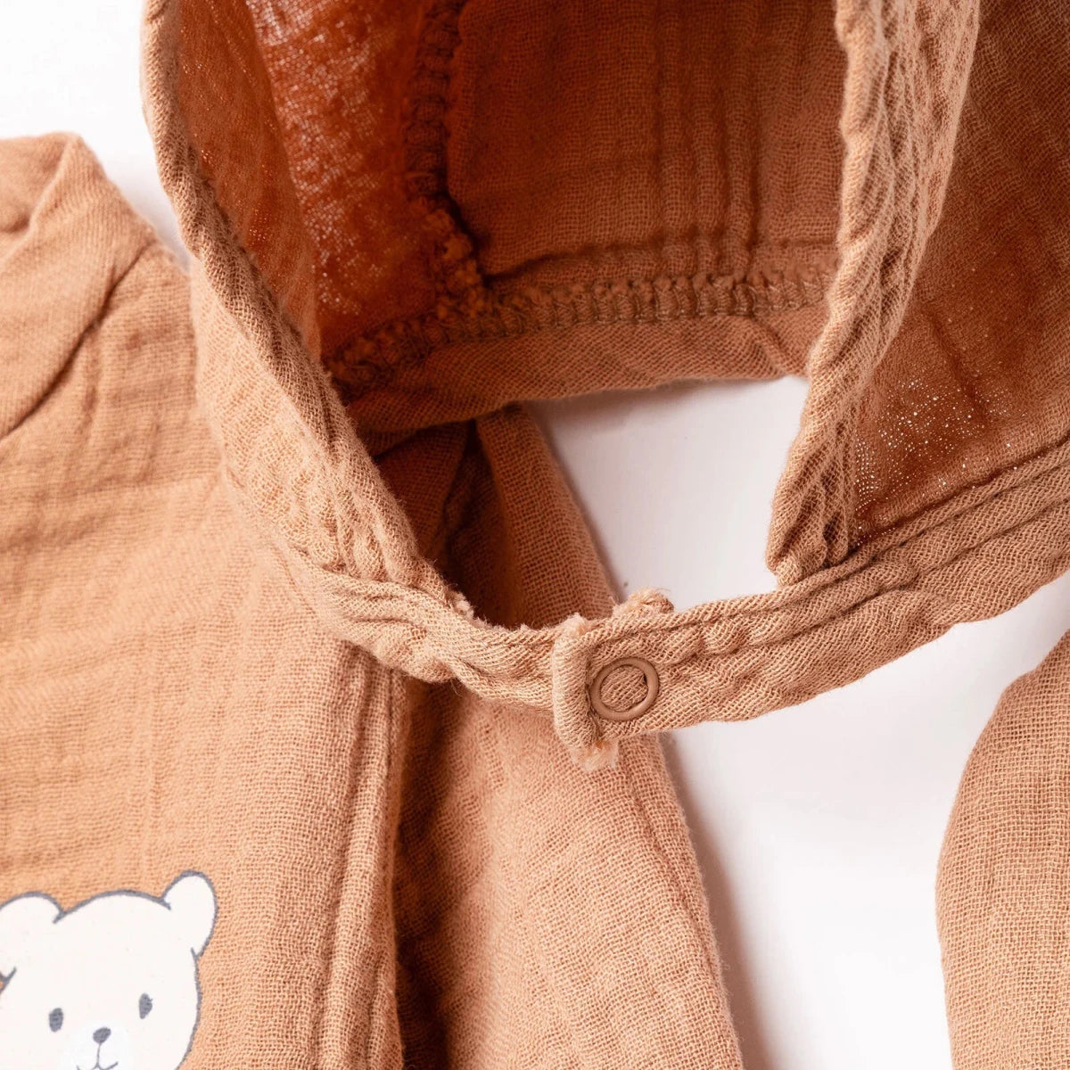 HelloBaby 5 Piece Muslin Baby Hospital Bag Set on a Hanger (Newborn) Brown - ebebek