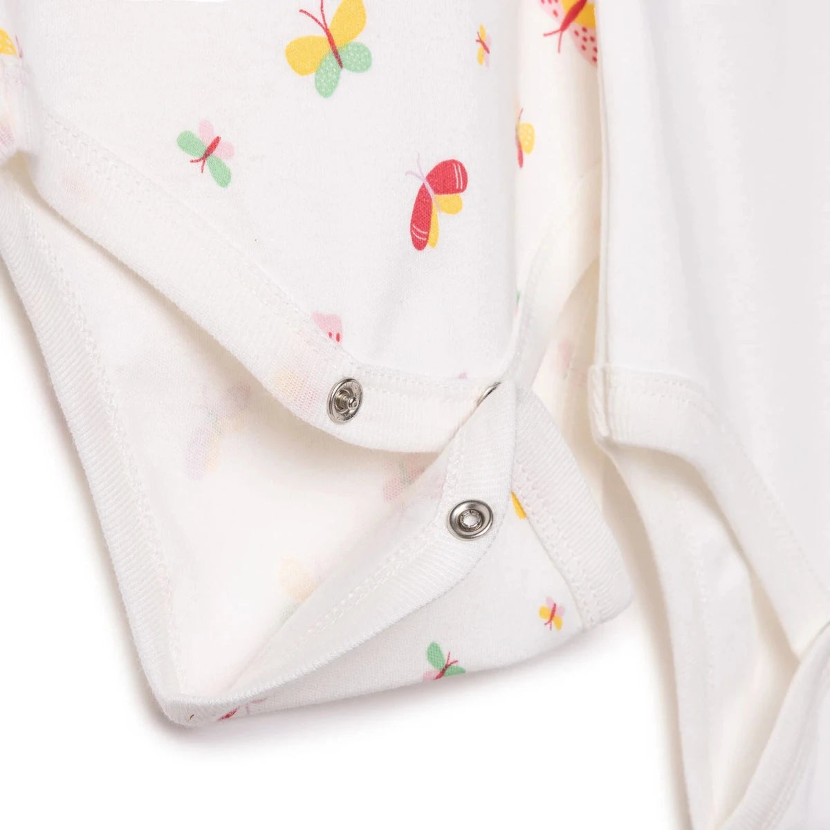 HelloBaby 2 Pack Envelope Neck Short Sleeve Baby Bodysuits (1-3 Months to 2-3 Years) Ecru - ebebek
