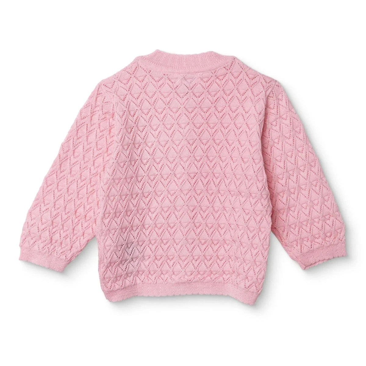 HelloBaby Floral Print Knitted Baby Cardigan (1-3 Months to 12 Months) Pink - ebebek