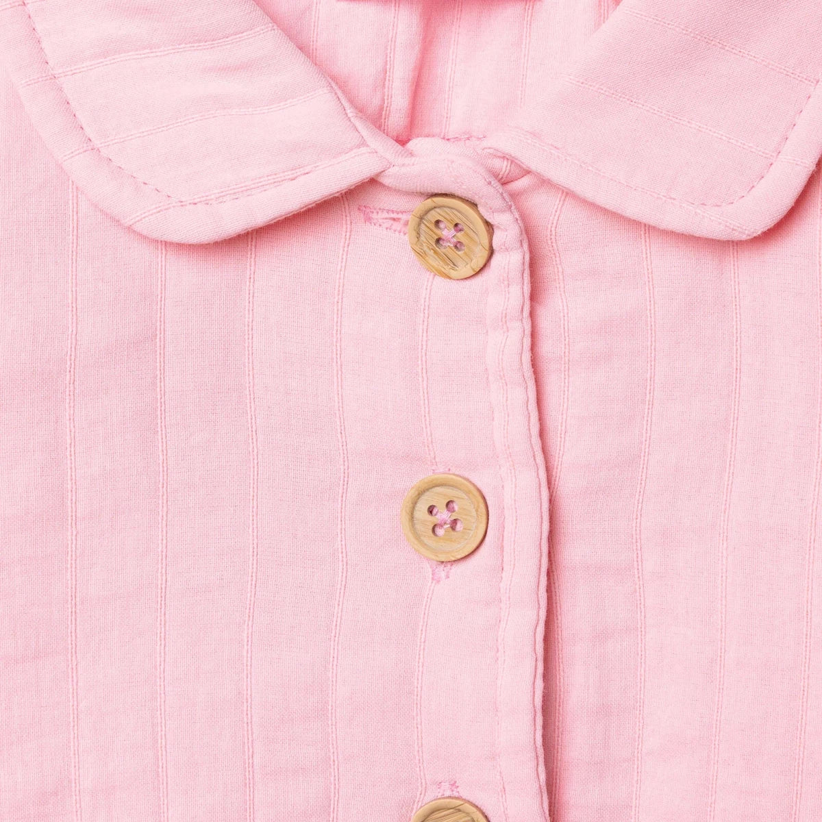 HelloBaby Short Sleeve Muslin Baby Cardigan (1-3 Months to 12 Months) Pink - ebebek