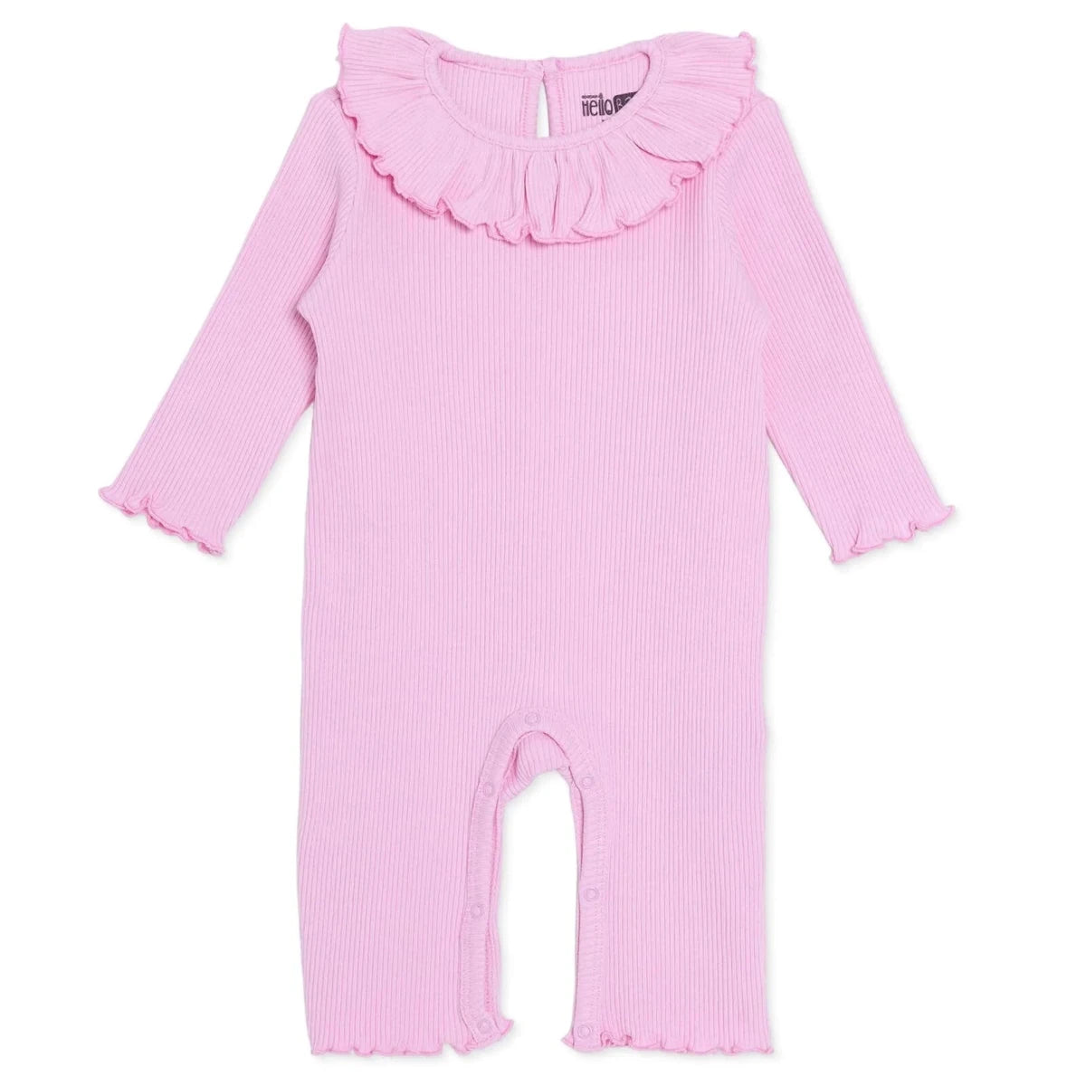 HelloBaby Long Sleeve Footless Baby Sleepsuit (Newborn to 6-9 Months) Pink - ebebek