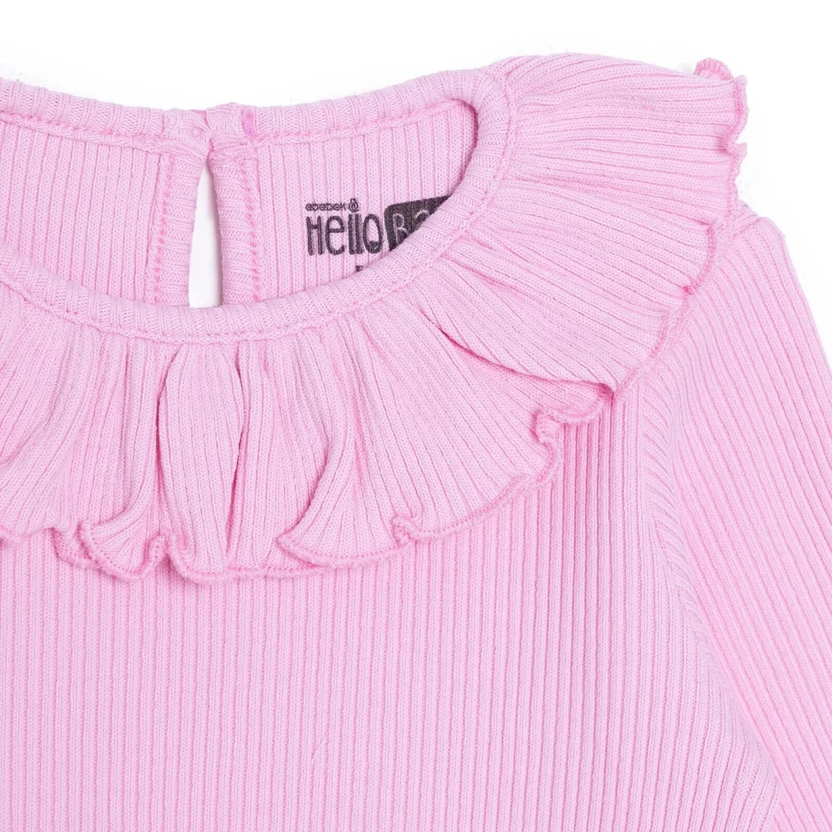 HelloBaby Long Sleeve Footless Baby Sleepsuit (Newborn to 6-9 Months) Pink - ebebek