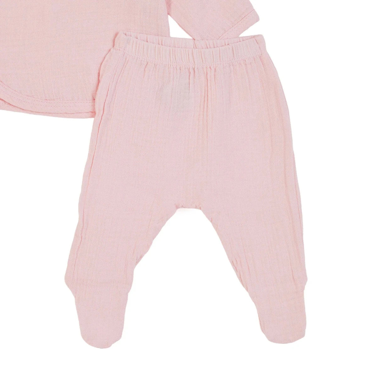 HelloBaby 5 Piece Bunny Print Muslin Baby Hospital Bag Set on a Hanger (Newborn) Pink - ebebek