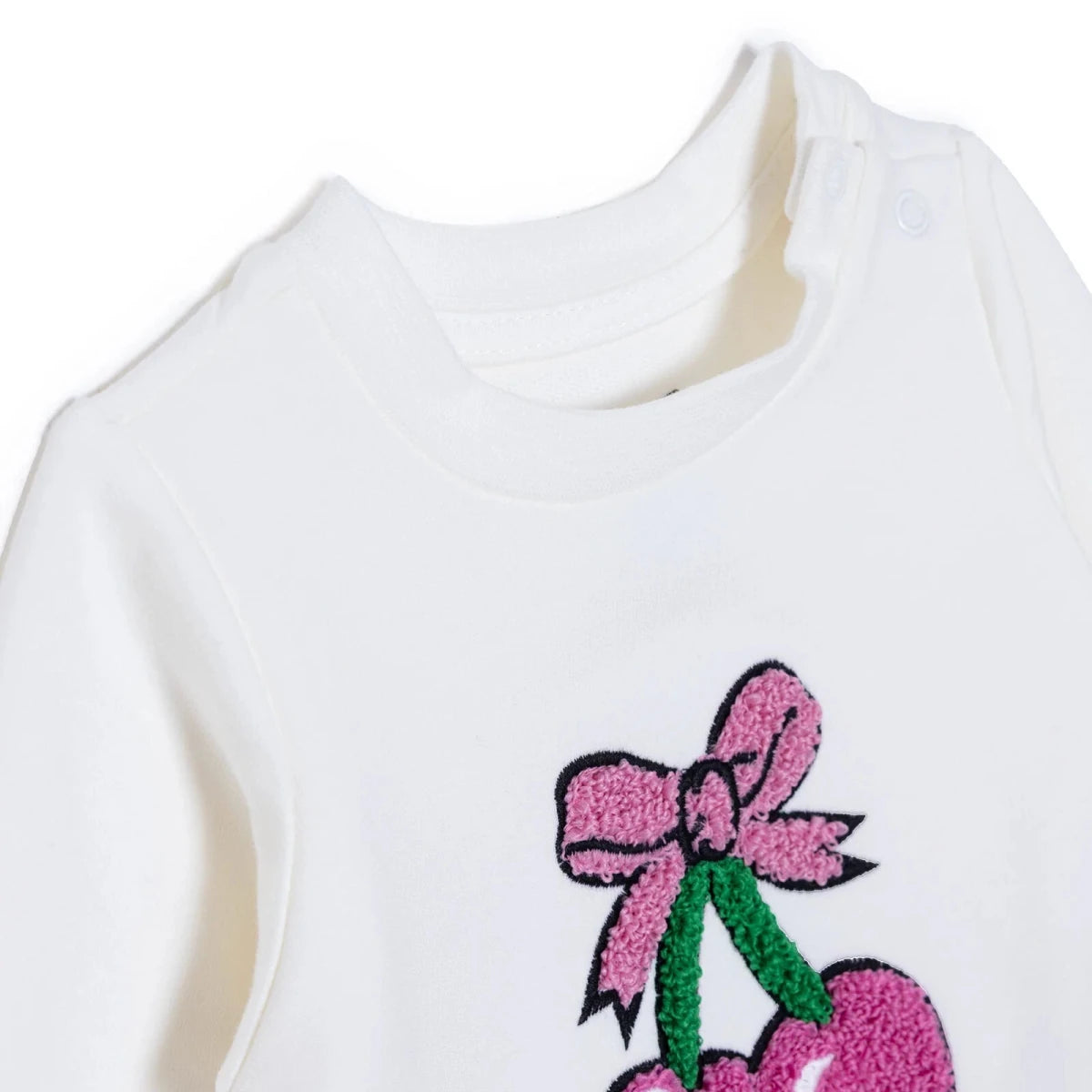 HelloBaby Cherry Print Baby Sweatshirt & Leggings Set (1-3 Months to 12 Months) Pink - ebebek