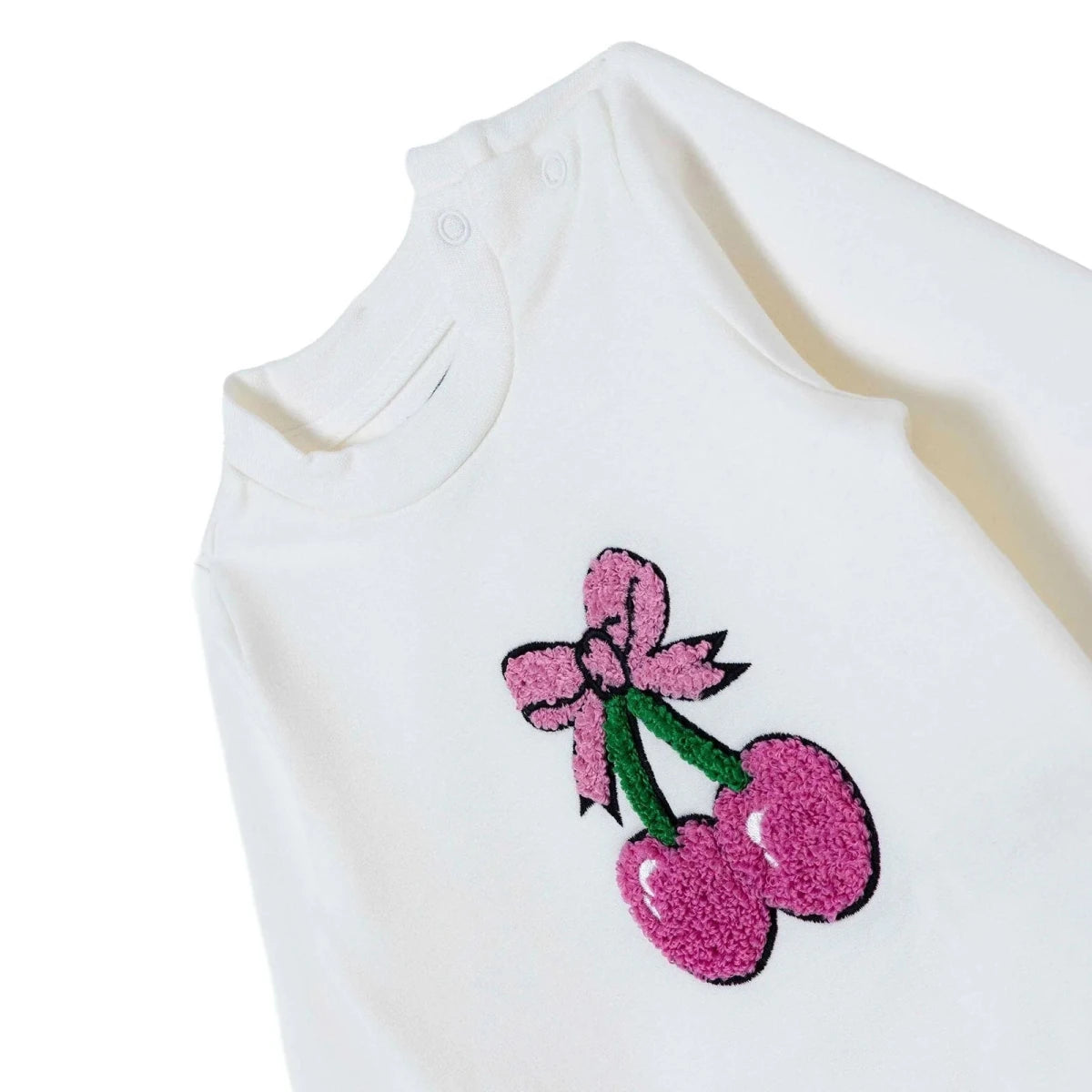 HelloBaby Cherry Print Baby Sweatshirt & Leggings Set (1-3 Months to 12 Months) Pink - ebebek