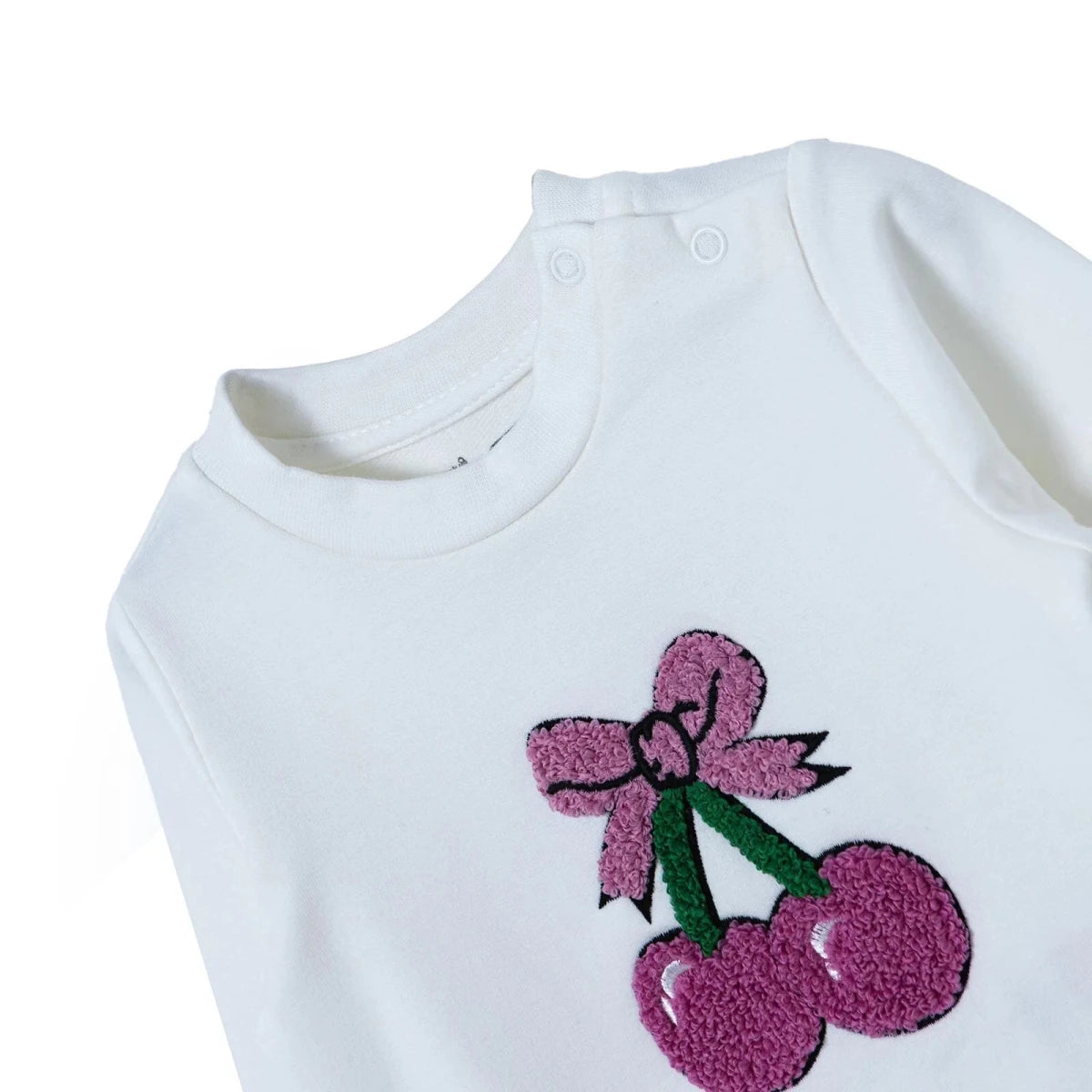 HelloBaby Cherry Print Baby Sweatshirt & Leggings Set (1-3 Months to 12 Months) Pink - ebebek