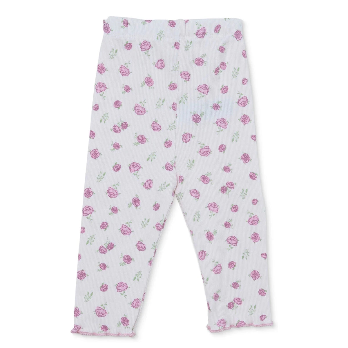 HelloBaby Printed Ribbed Baby Leggings (1-3 Months to 12 Months) Pink Printed - ebebek