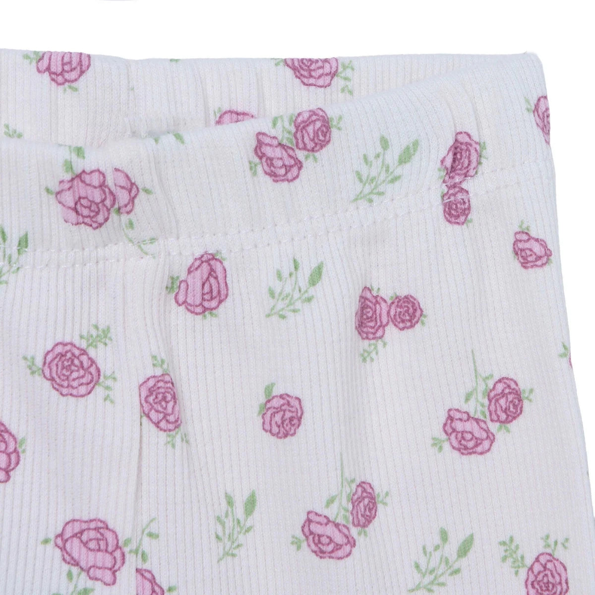 HelloBaby Printed Ribbed Baby Leggings (1-3 Months to 12 Months) Pink Printed - ebebek