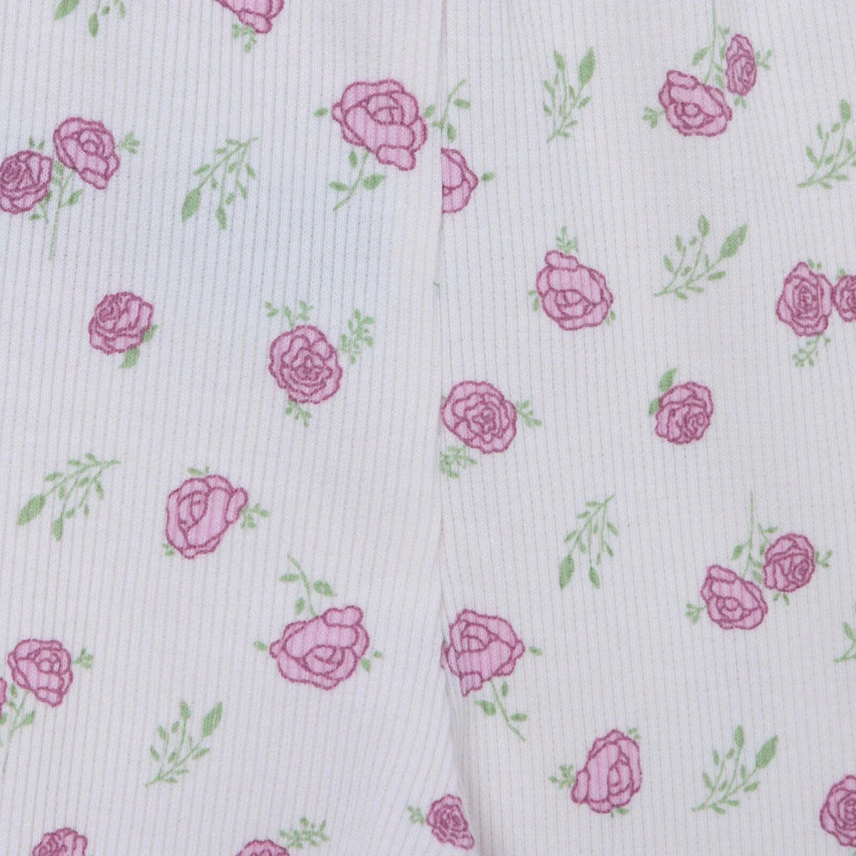 HelloBaby Printed Ribbed Baby Leggings (1-3 Months to 12 Months) Pink Printed - ebebek