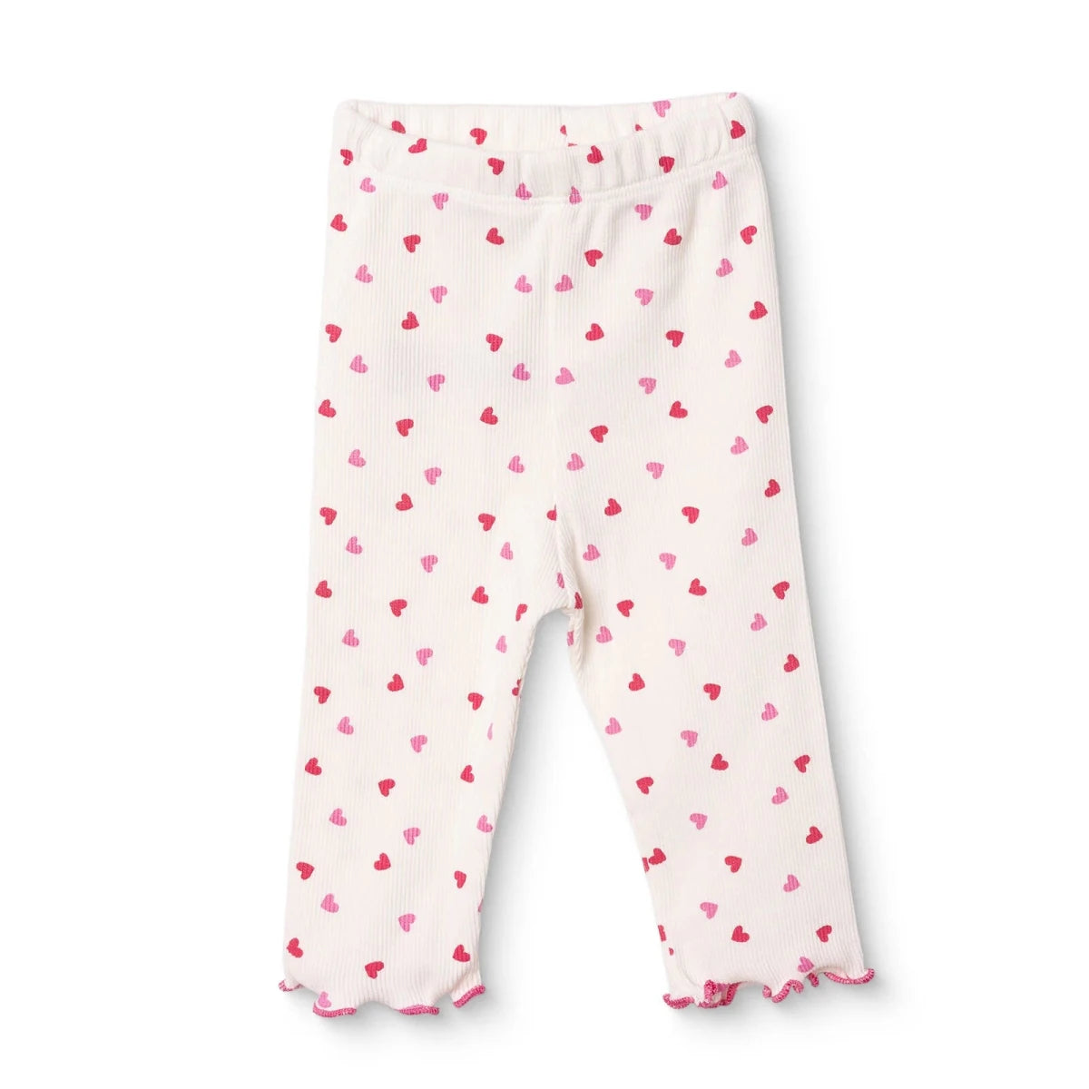 HelloBaby Printed Ribbed Baby Leggings (1-3 Months to 12 Months) Ecru Printed - ebebek