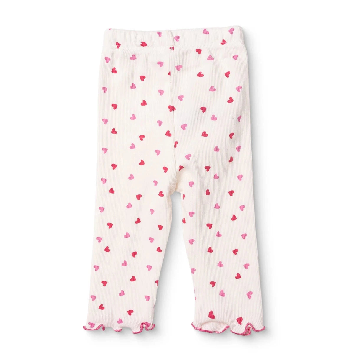 HelloBaby Printed Ribbed Baby Leggings (1-3 Months to 12 Months) Ecru Printed - ebebek