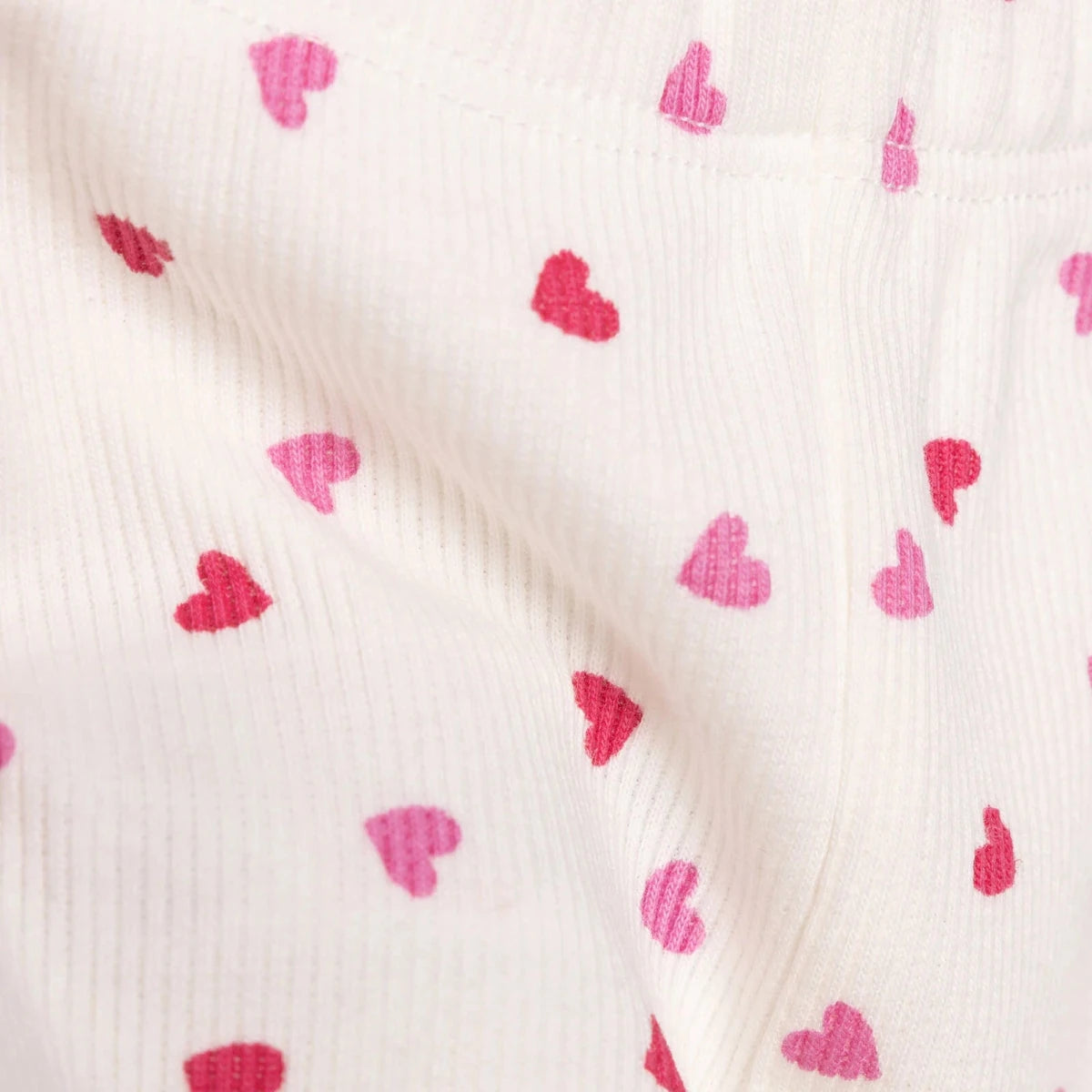 HelloBaby Printed Ribbed Baby Leggings (1-3 Months to 12 Months) Ecru Printed - ebebek