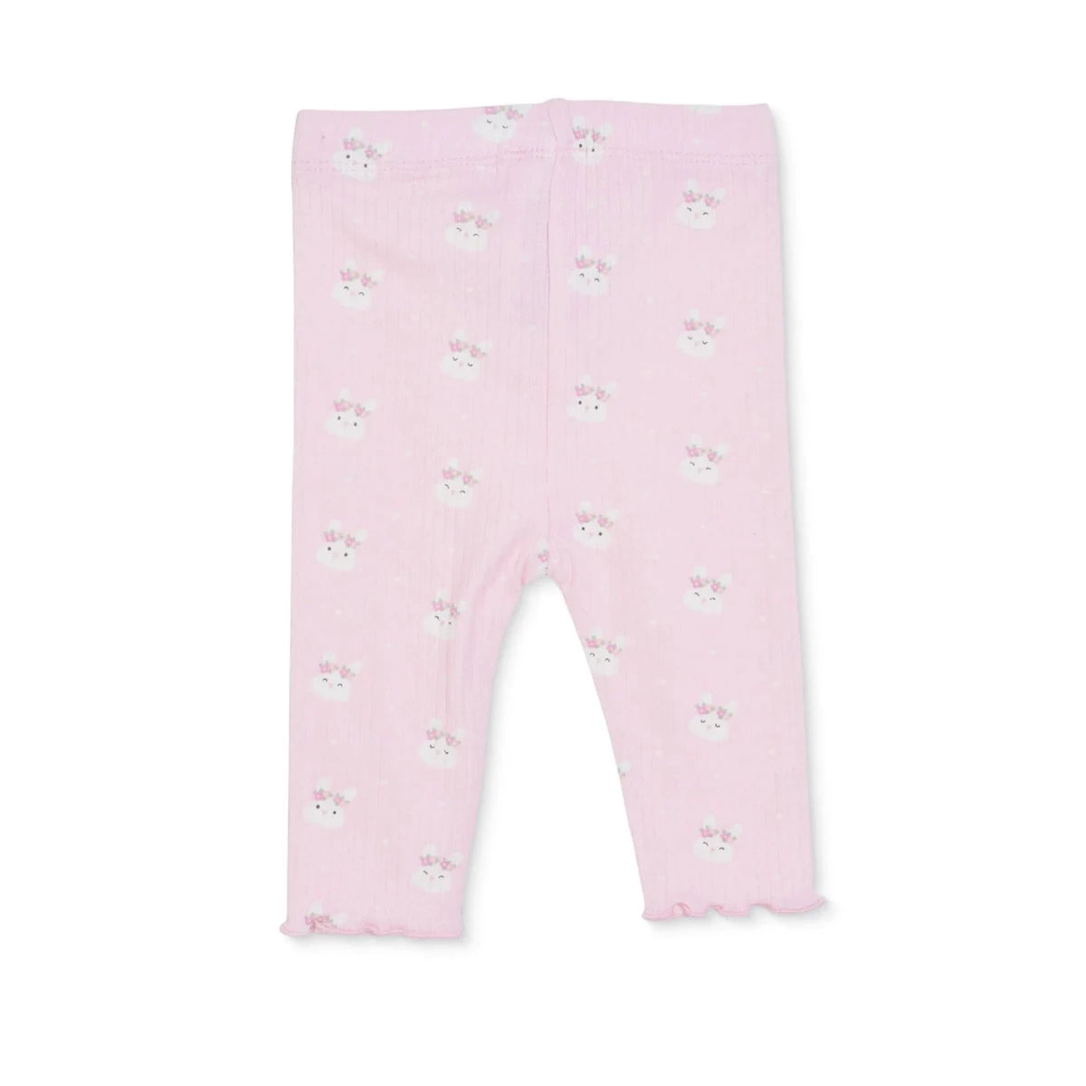 HelloBaby Printed Interlock Baby Leggings (1-3 Months to 12 Months) Pink Printed - ebebek