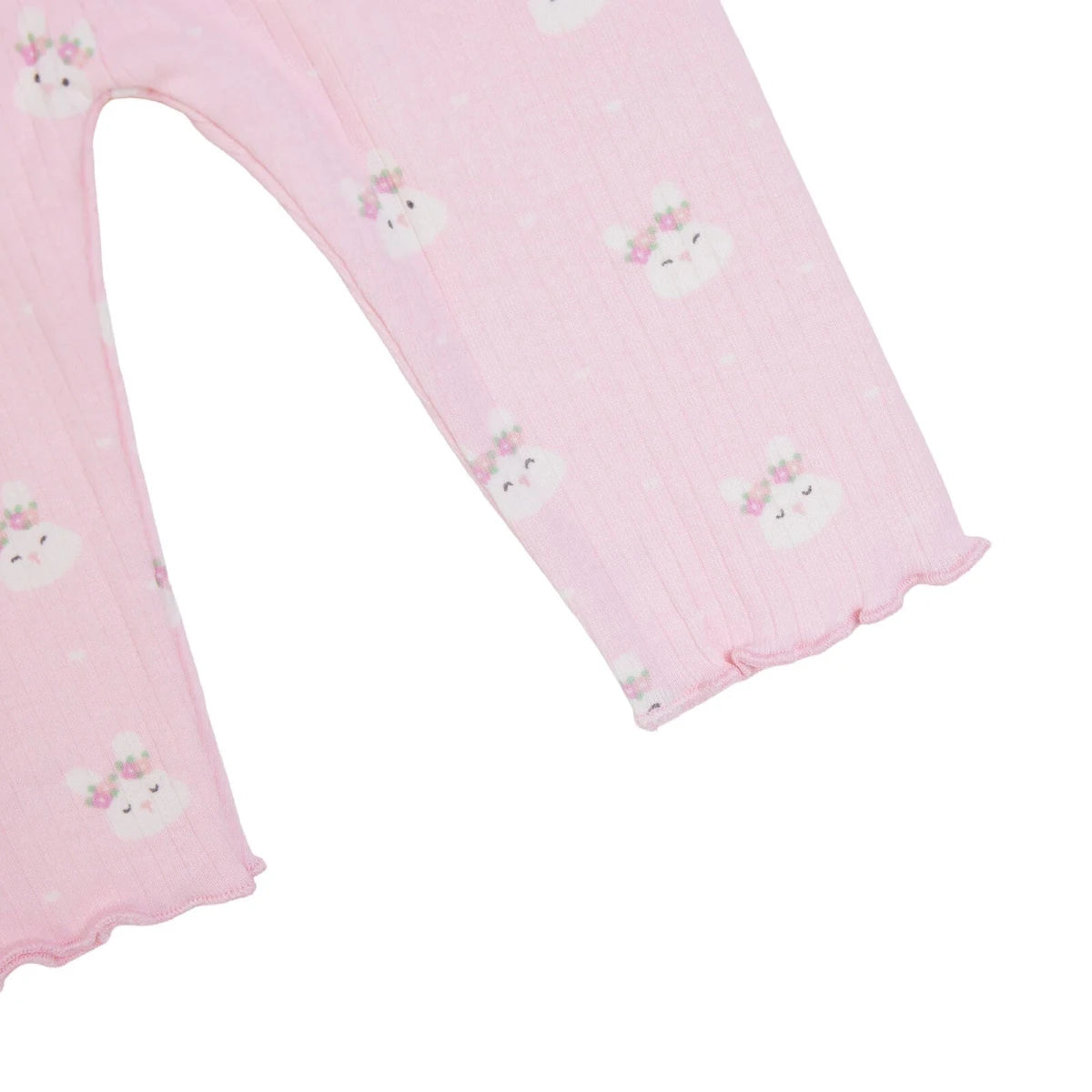 HelloBaby Printed Interlock Baby Leggings (1-3 Months to 12 Months) Pink Printed - ebebek