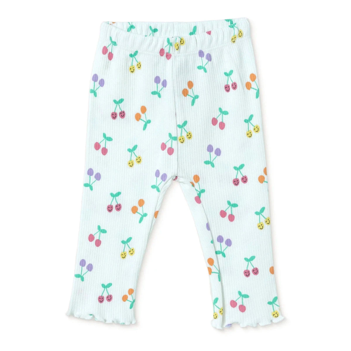 HelloBaby Printed Interlock Baby Leggings (1-3 Months to 12 Months) Ecru Printed - ebebek