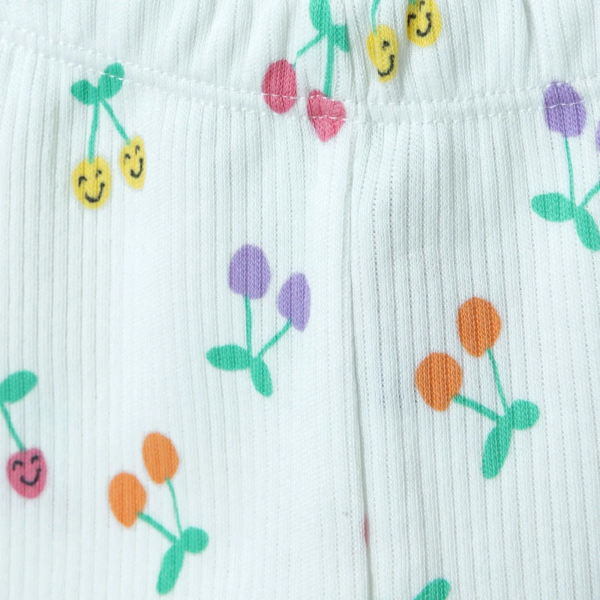 HelloBaby Printed Interlock Baby Leggings (1-3 Months to 12 Months) Ecru Printed - ebebek