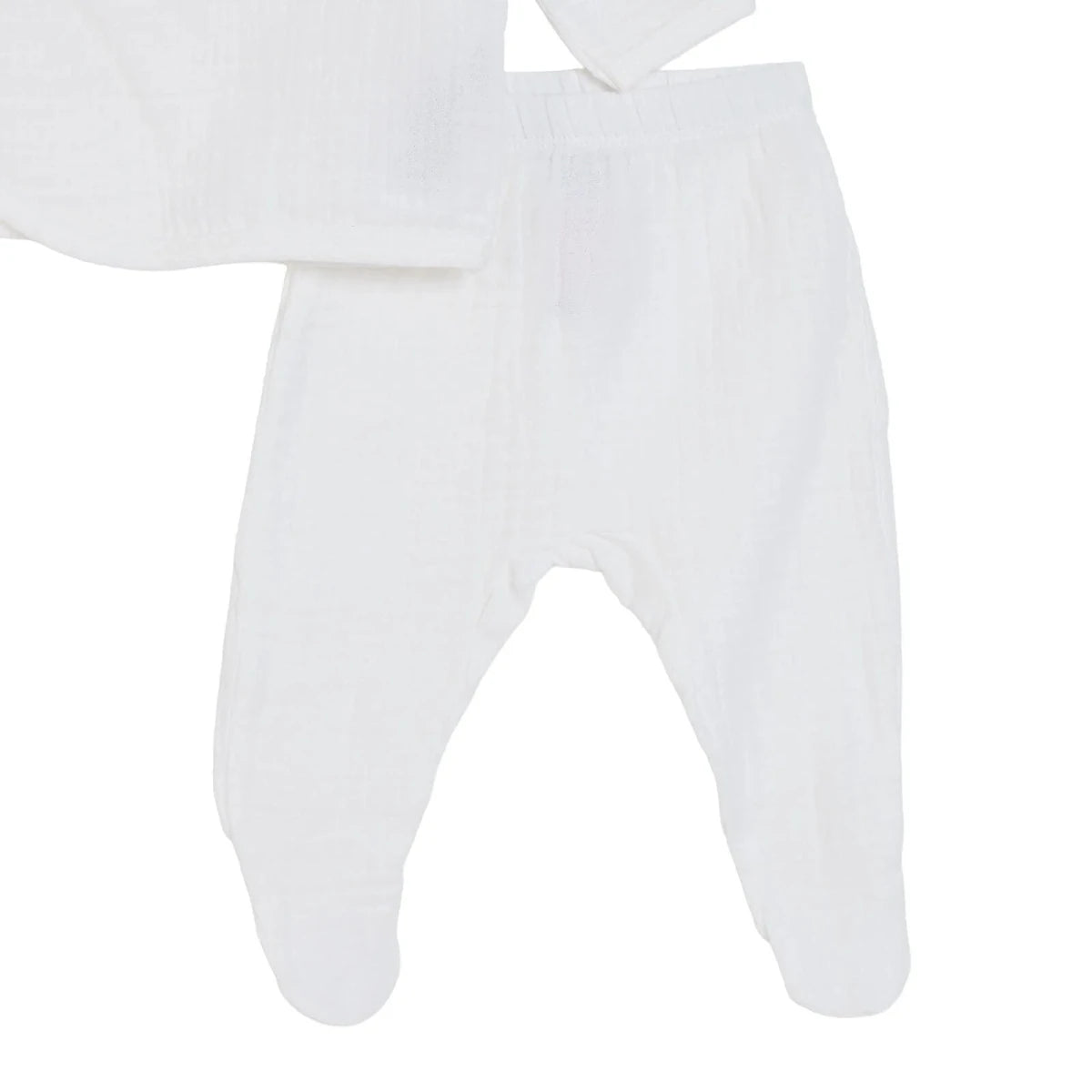 HelloBaby 5 Piece "Little One" Slogan Muslin Baby Hospital Bag Set on a Hanger (Newborn) Ecru - ebebek