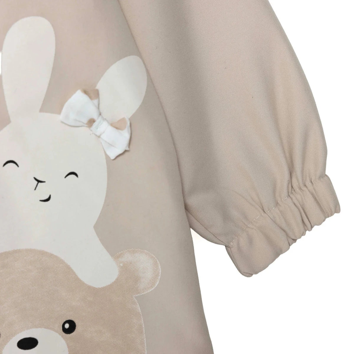Midimod Hooded Lined Microfibre Baby Raincoat (9-12 Months to 4-5 Years) Beige - ebebek