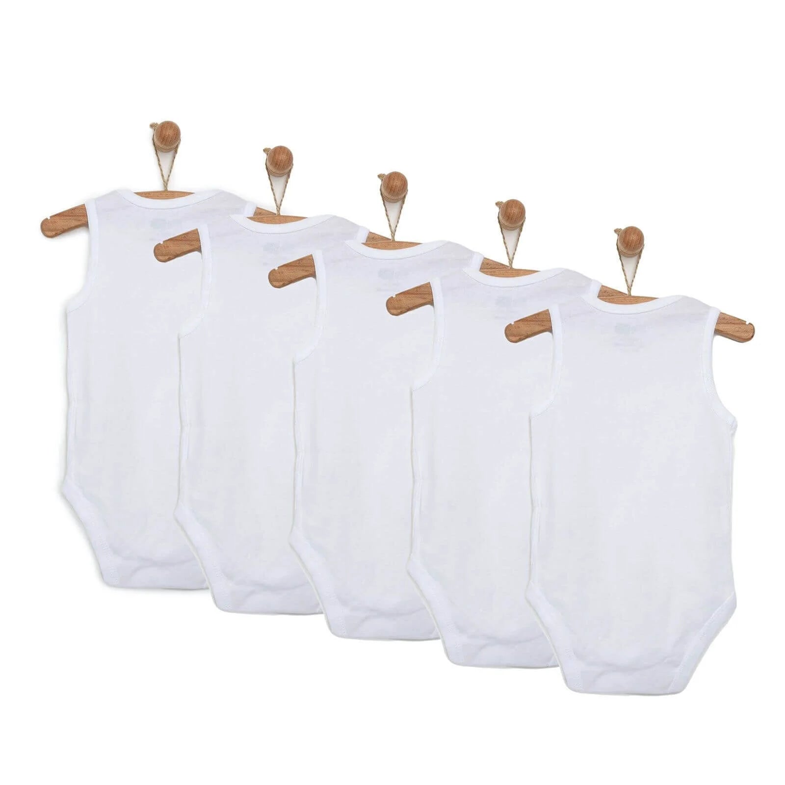 HelloBaby Unisex Sleeveless Bodysuit 5 pcs - HelloBaby - ebebek