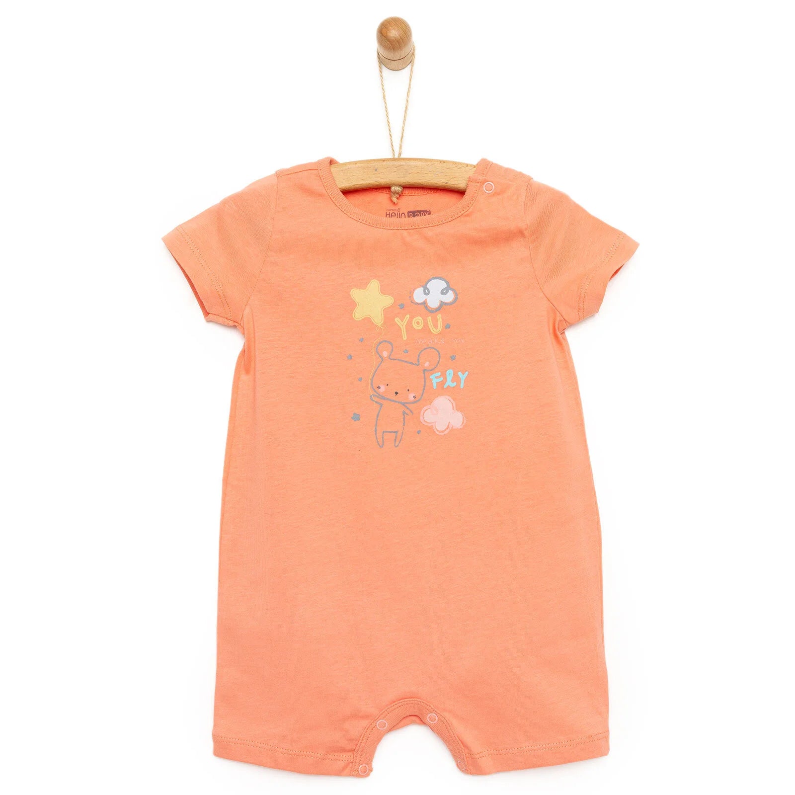 HelloBaby Short Overalls - Coral - ebebek - Black Friday