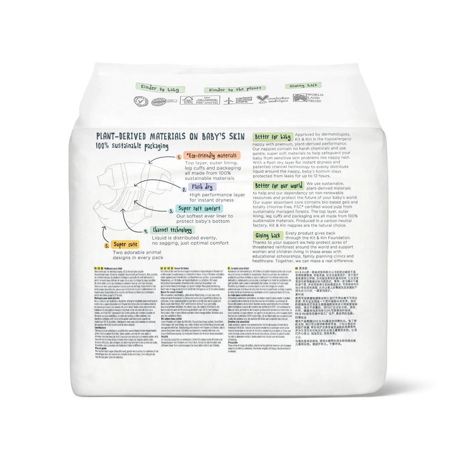 Kit & Kin Nappies Size 3 - 32 nappies - ebebek - Black Friday