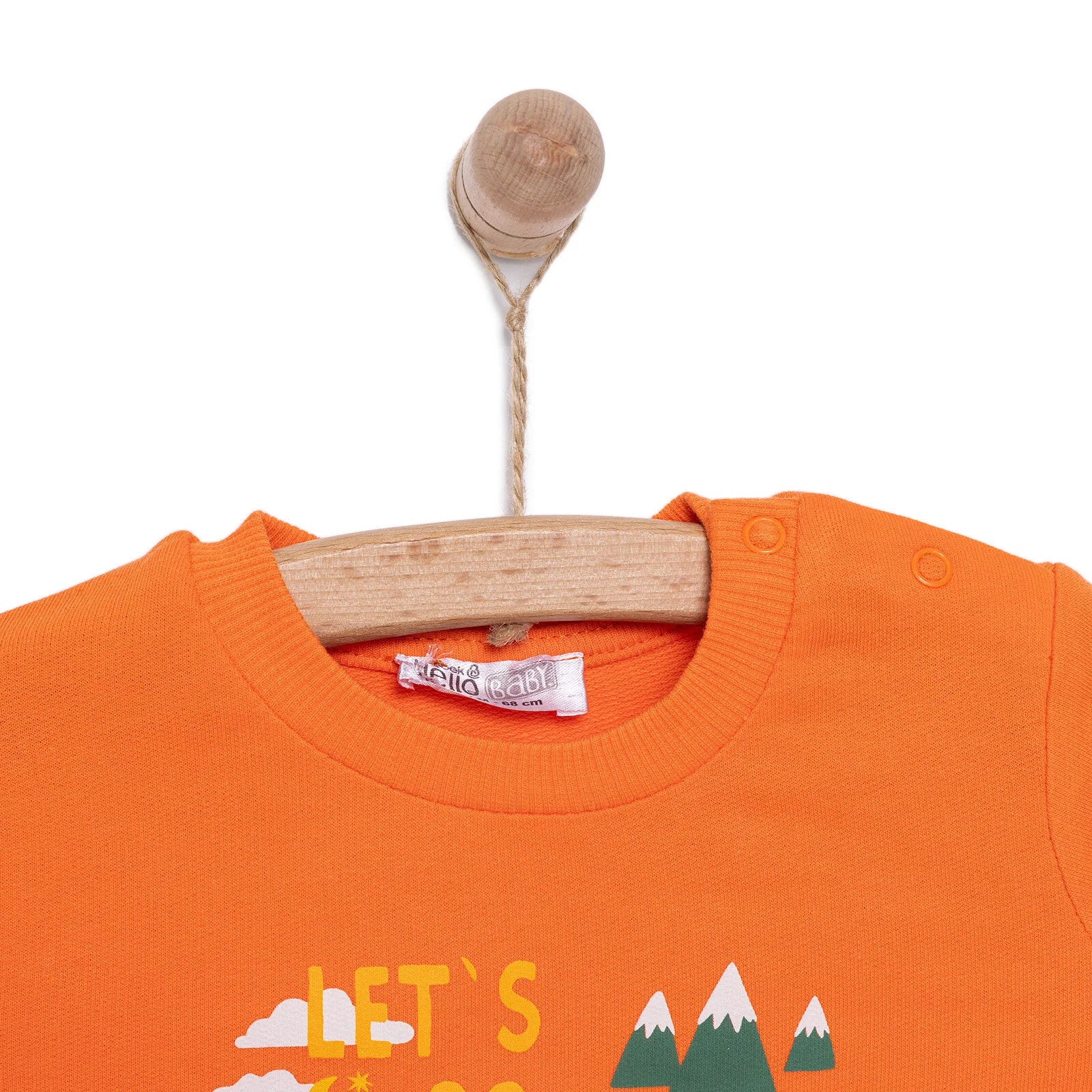 HelloBaby Boy Hoddie Sweatshirt - Orange - ebebek - Black Friday