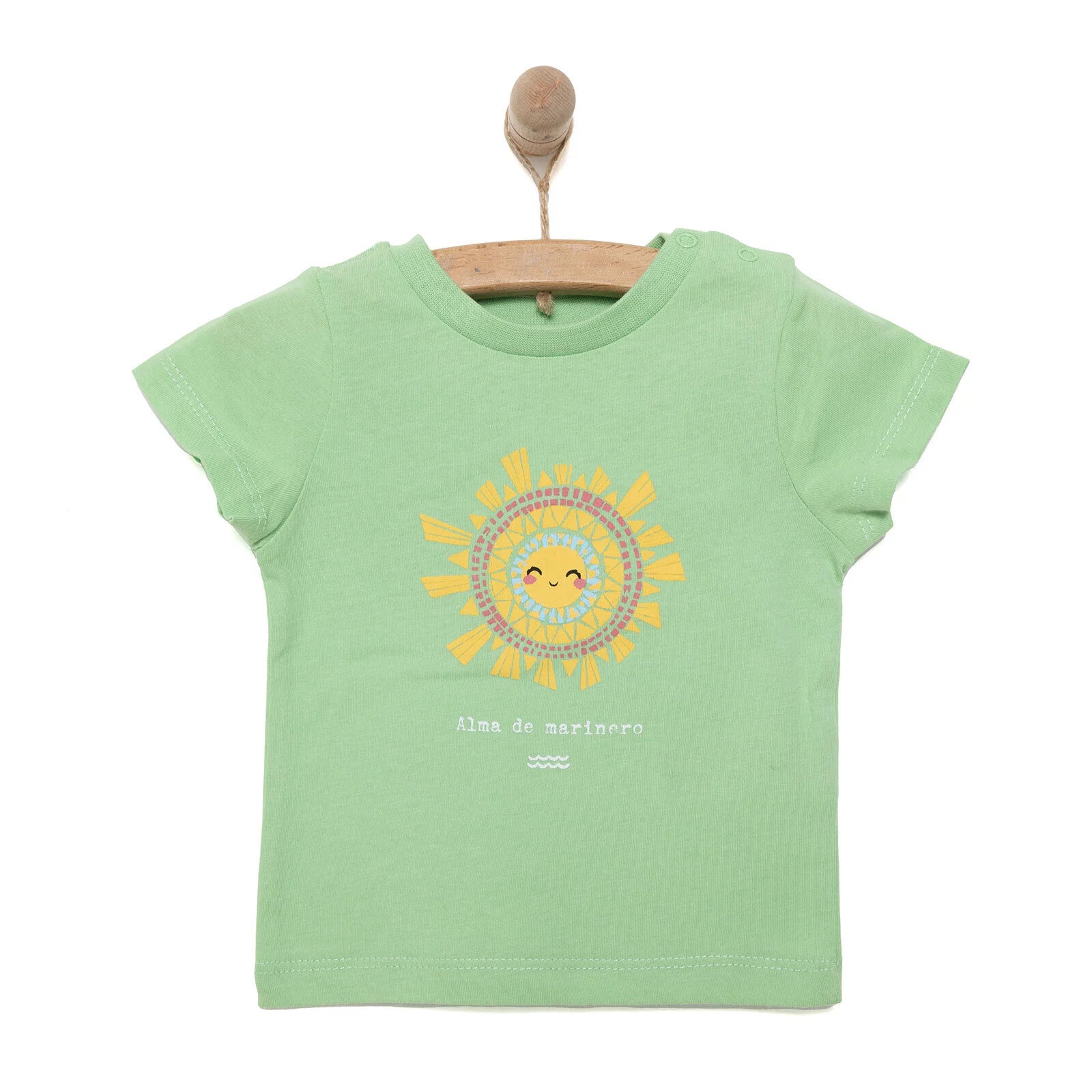 HelloBaby Basic Sun Printed Tshirt - Green - ebebek - Black Friday
