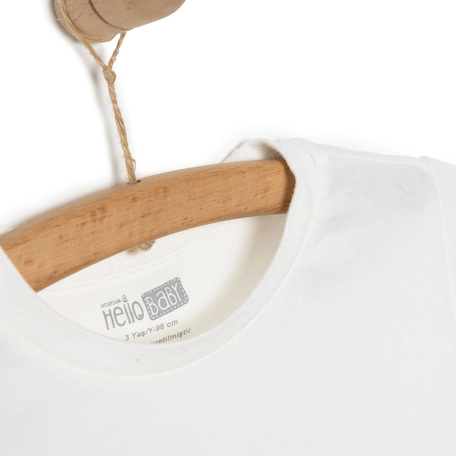 HelloBaby Baby Boy Basic Tshirt - Ecru - ebebek - Black Friday