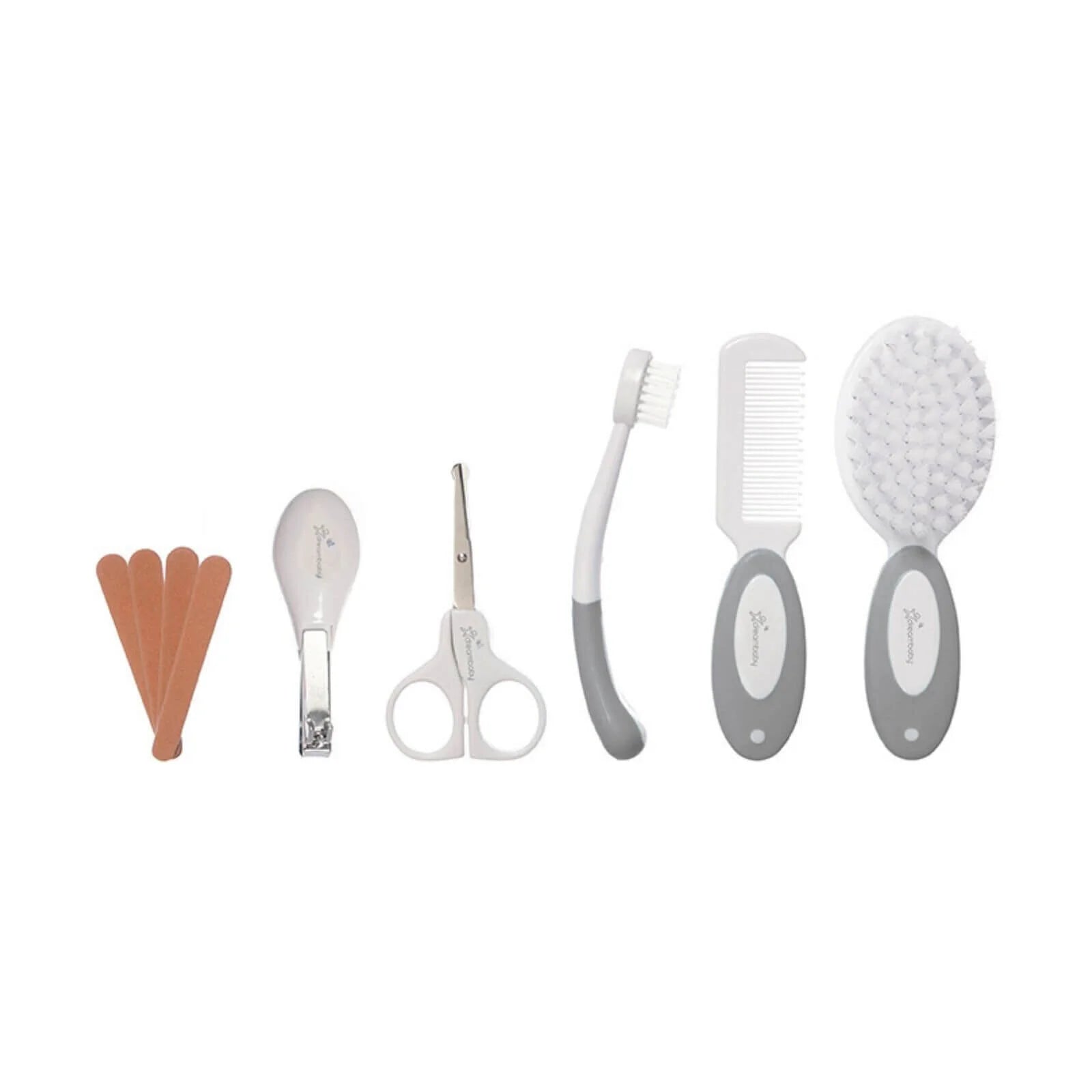 Dreambaby Essentials Deluxe (Ergo Handle) 10 pcs Grooming Kit in Clear Hard Case - Grey - ebebek - Black Friday