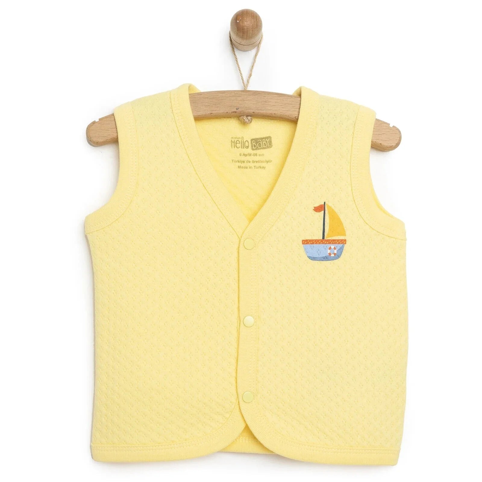 HelloBaby Quilted Vest - Light Yellow - ebebek - Black Friday