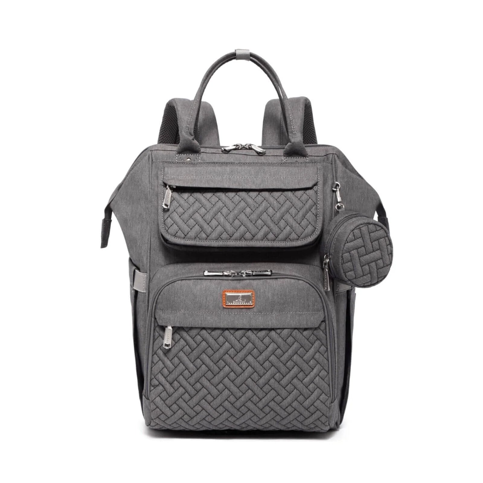 BabbleRoo Wide Top Nappy Backpack - Dark Grey - ebebek - Black Friday