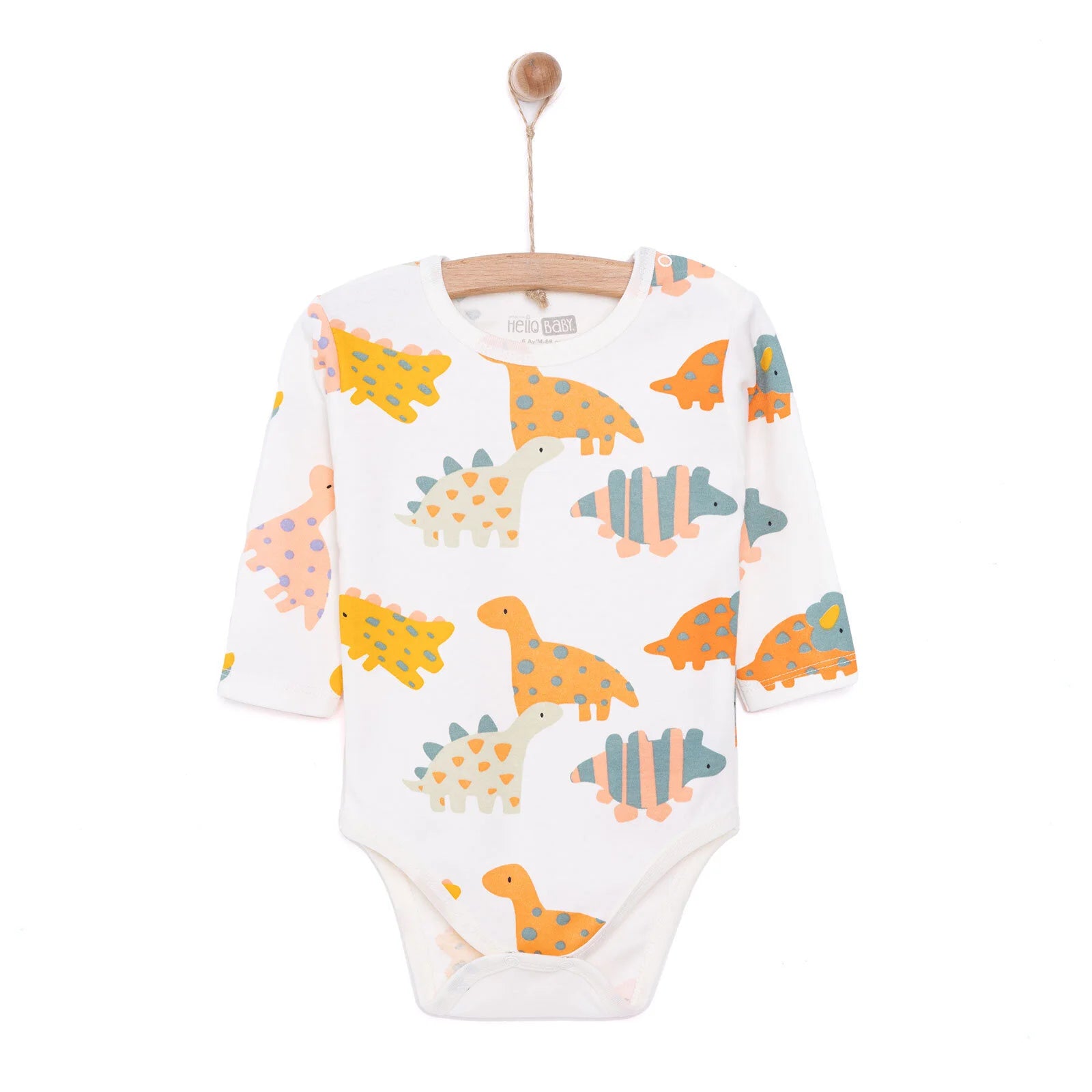 HelloBaby Baby Boy Long Sleeve Body - Ecru - ebebek - Black Friday