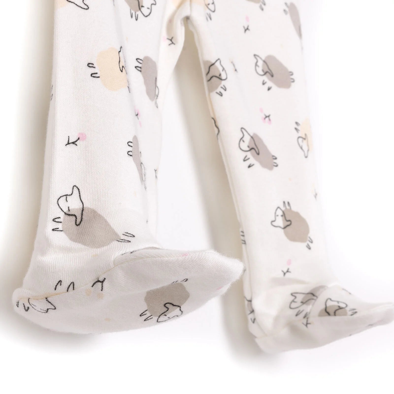 HelloBaby Girl Wrapover Top - Footed Bottom - Ecru - ebebek - Black Friday