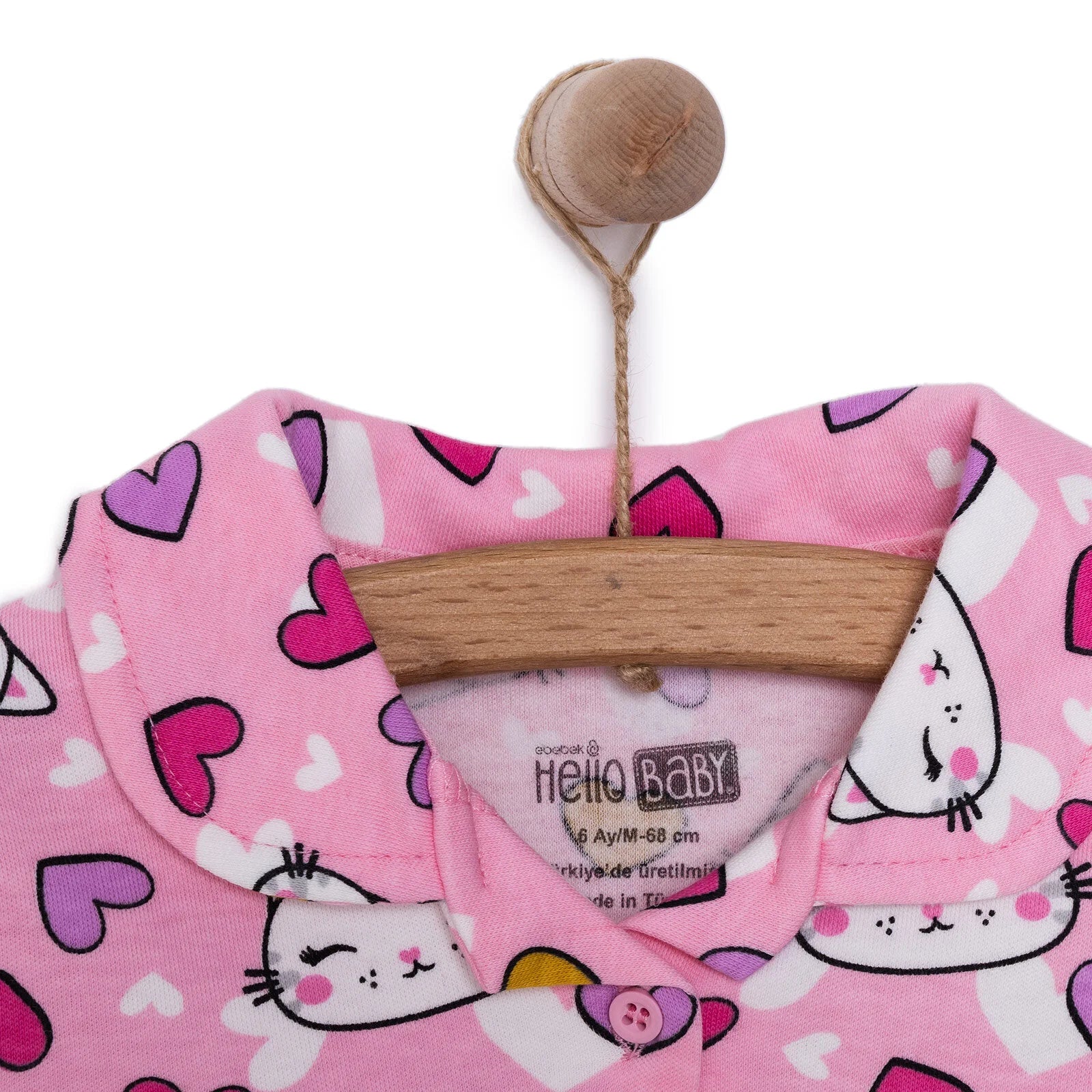 HelloBaby Girl Long Sleeve Pyjamas Set - Pink - ebebek - Black Friday