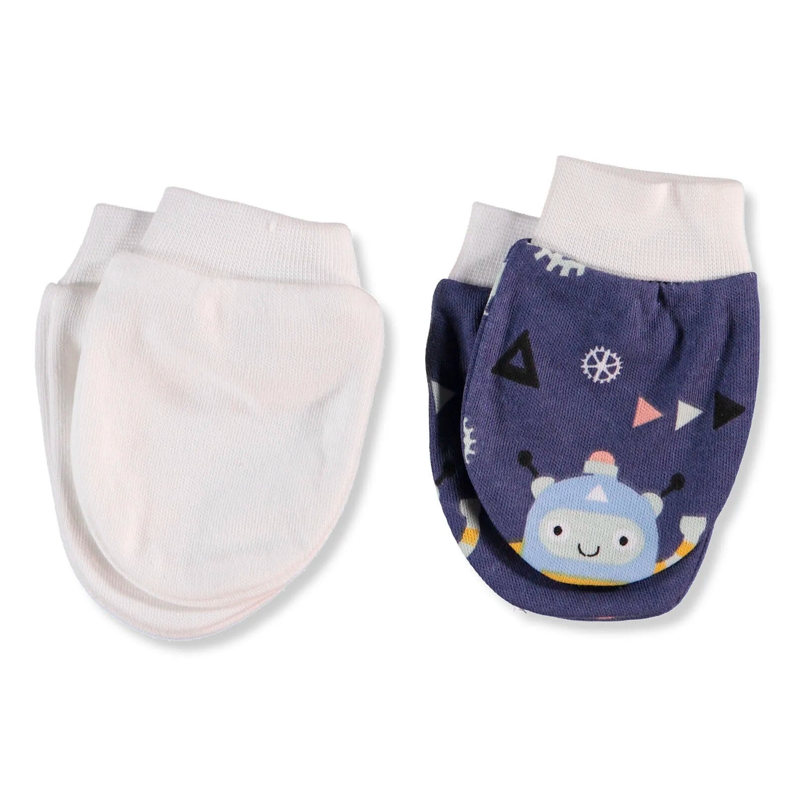 HelloBaby Newborn Basic Mitten 2 - Pack - Multicolour - ebebek - Black Friday