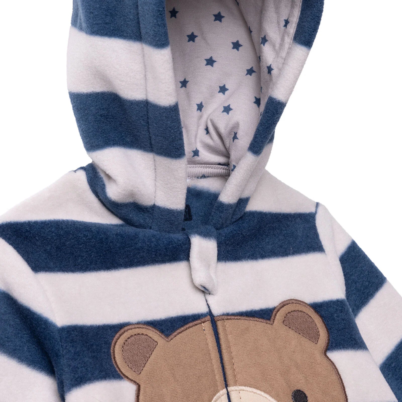 HelloBaby Newborn Polar Footed Jumpsuit - Navy Printed - ebebek - Black Friday